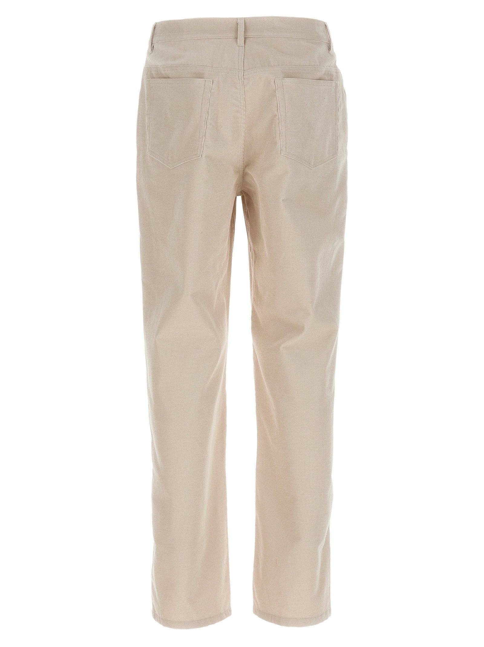 A.P.C. Fairfax broek, detail van de corduroy textuur