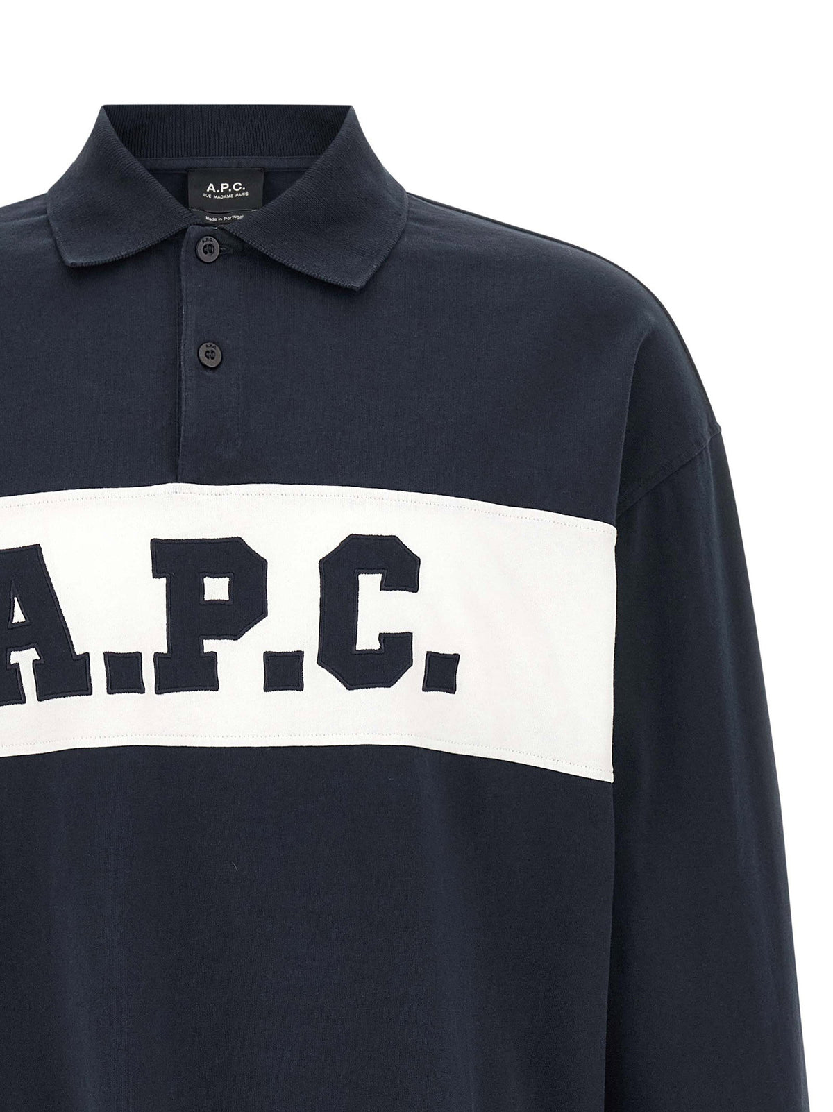 A.P.C. Alexis Rugby Polo met Lange Mouw Navy-thumbmail-3