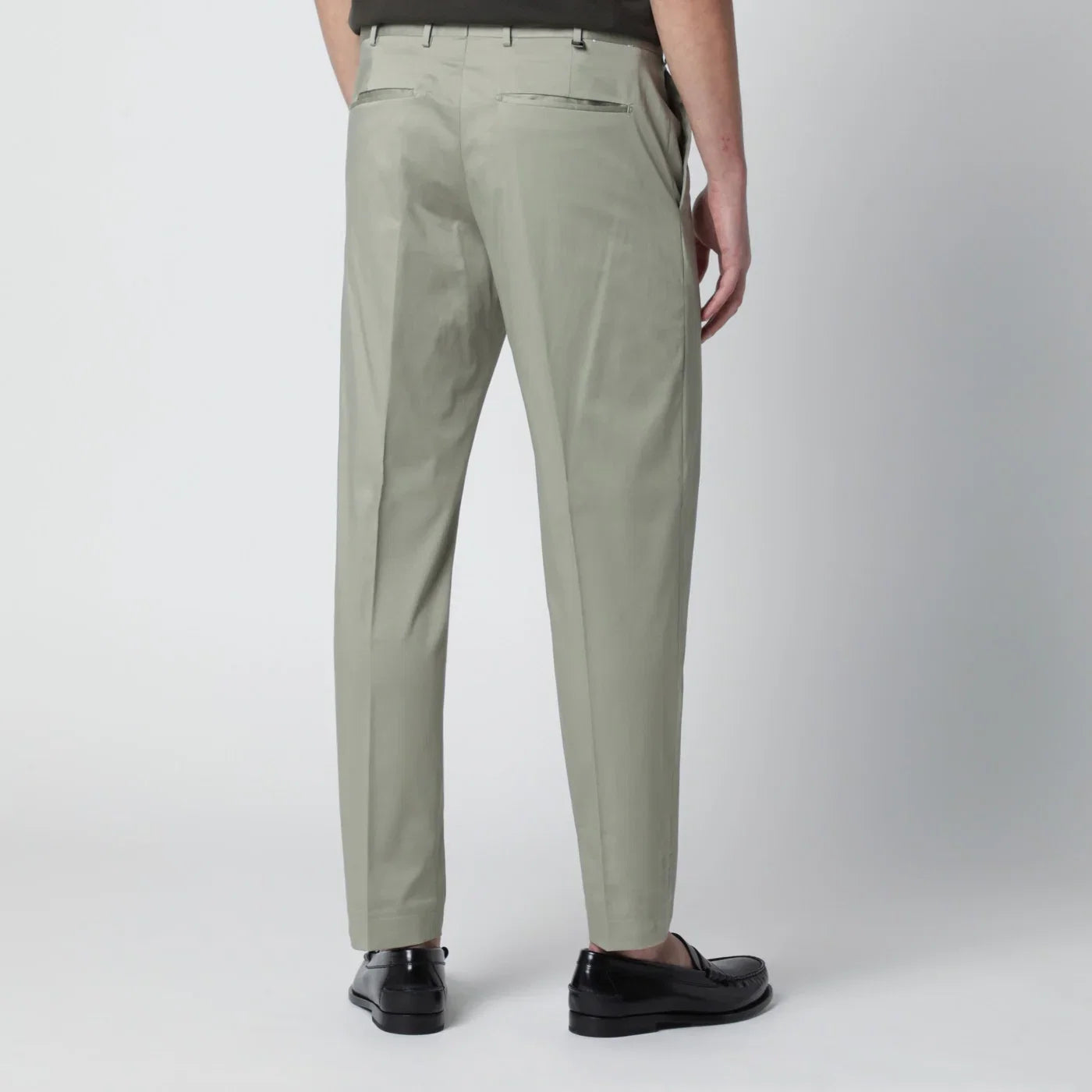 PT Torino Sage green cotton-blend trousers Trousers PT Torino