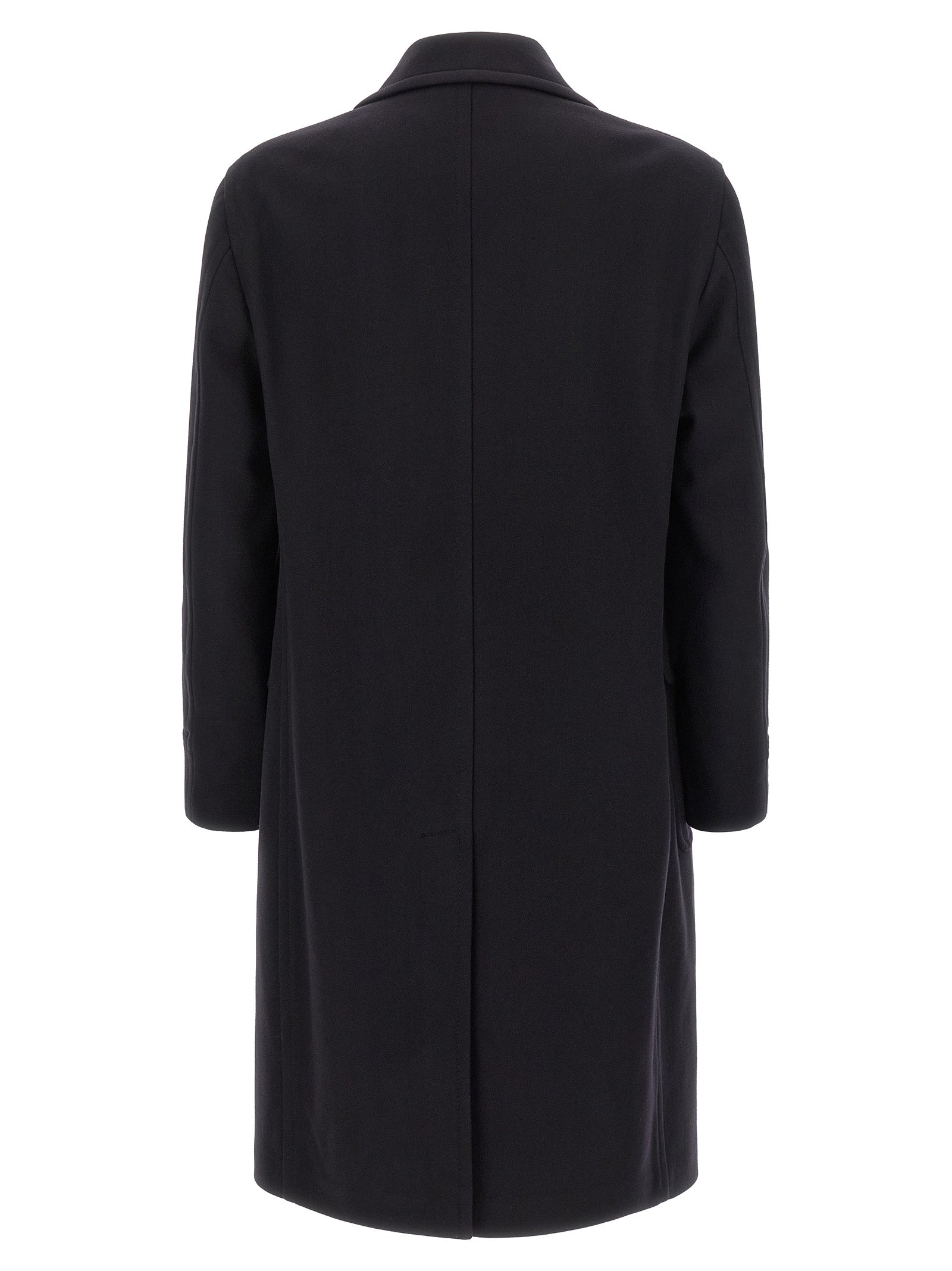 Tagliatore Sherry Double-Breasted Wool-Cashmere Coat Black