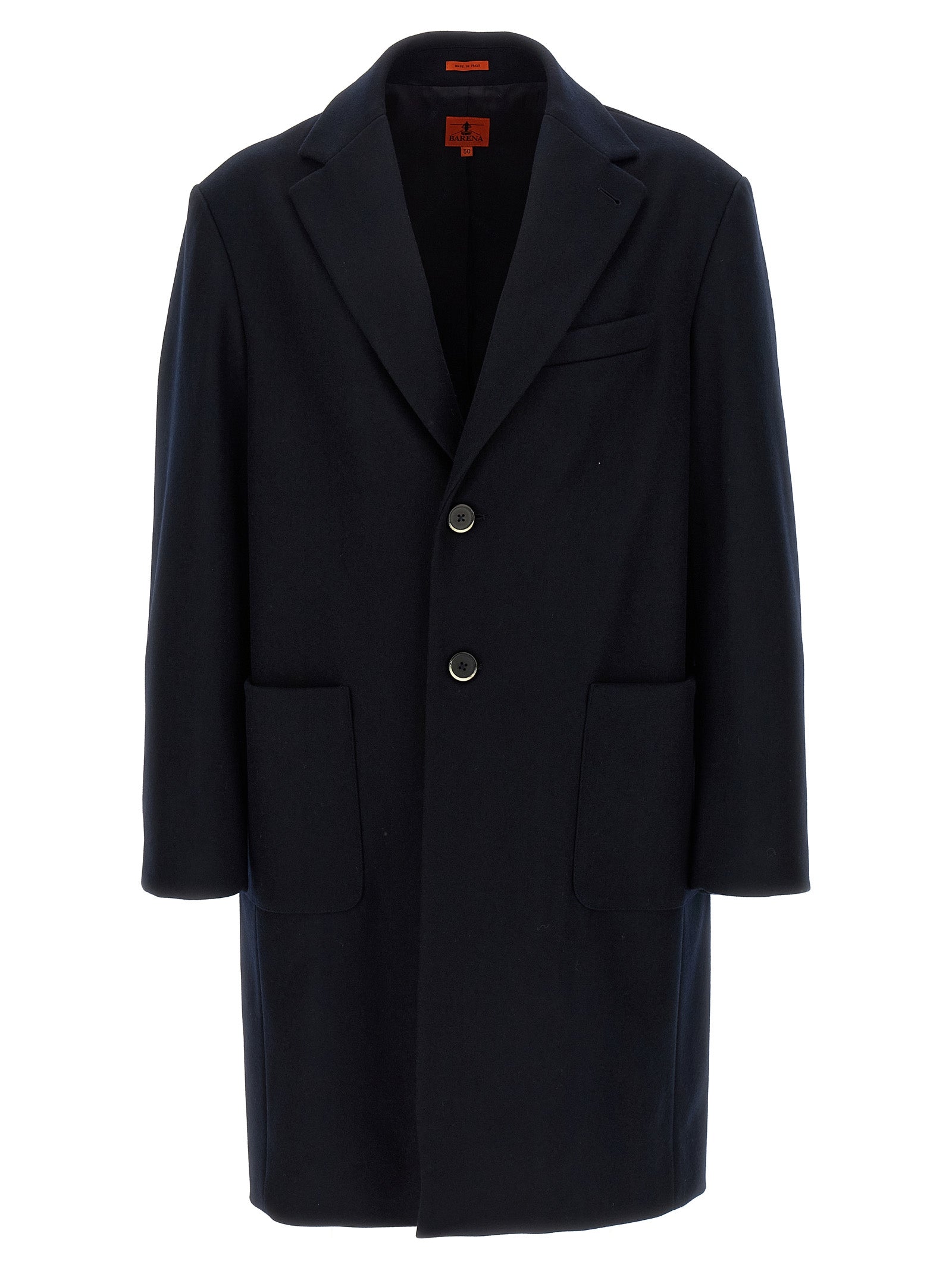 Barena Baron Wool Coat Navy