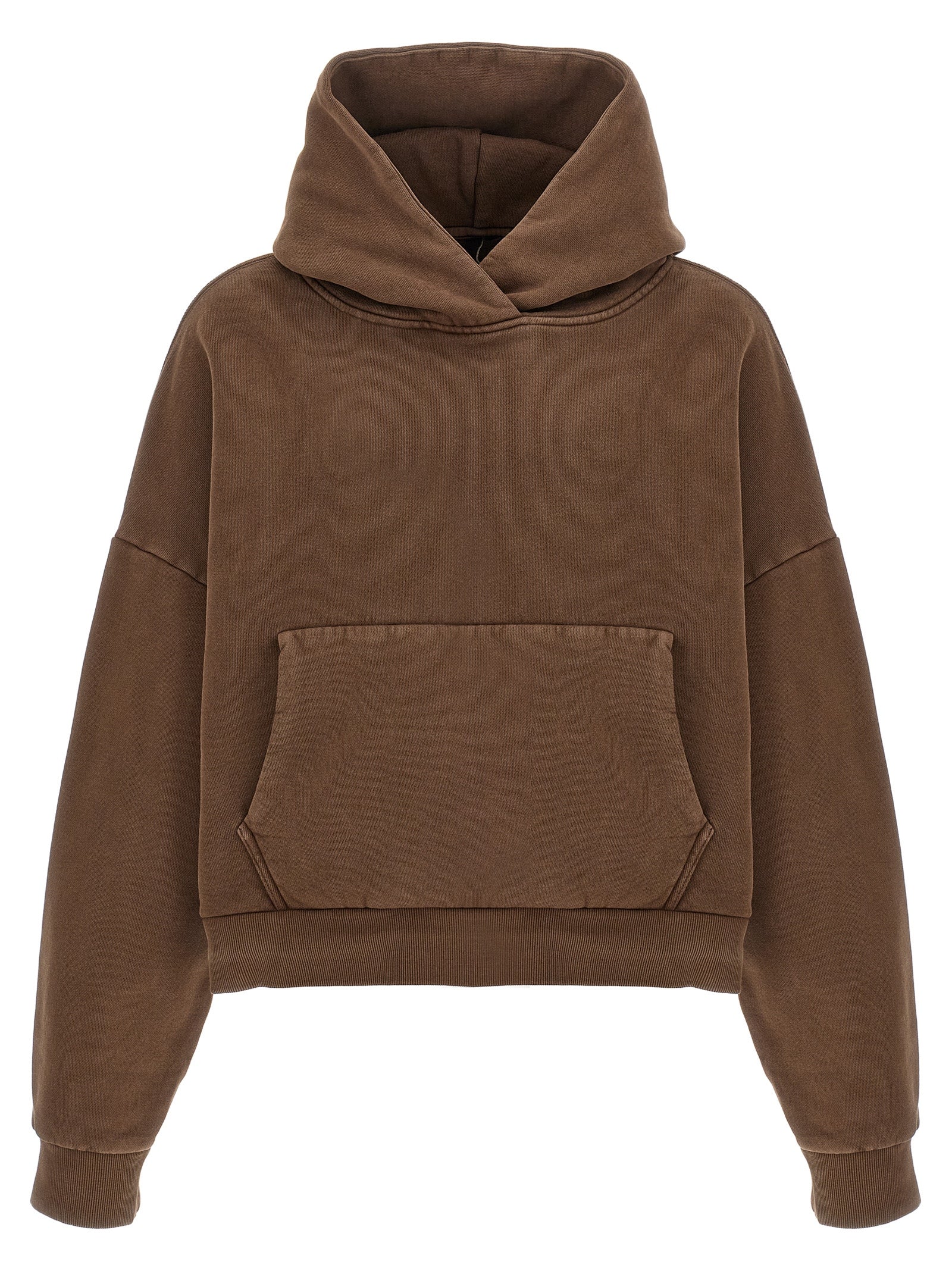 Entire Studios Cropped Hoodie Bruin Heavy Cotton