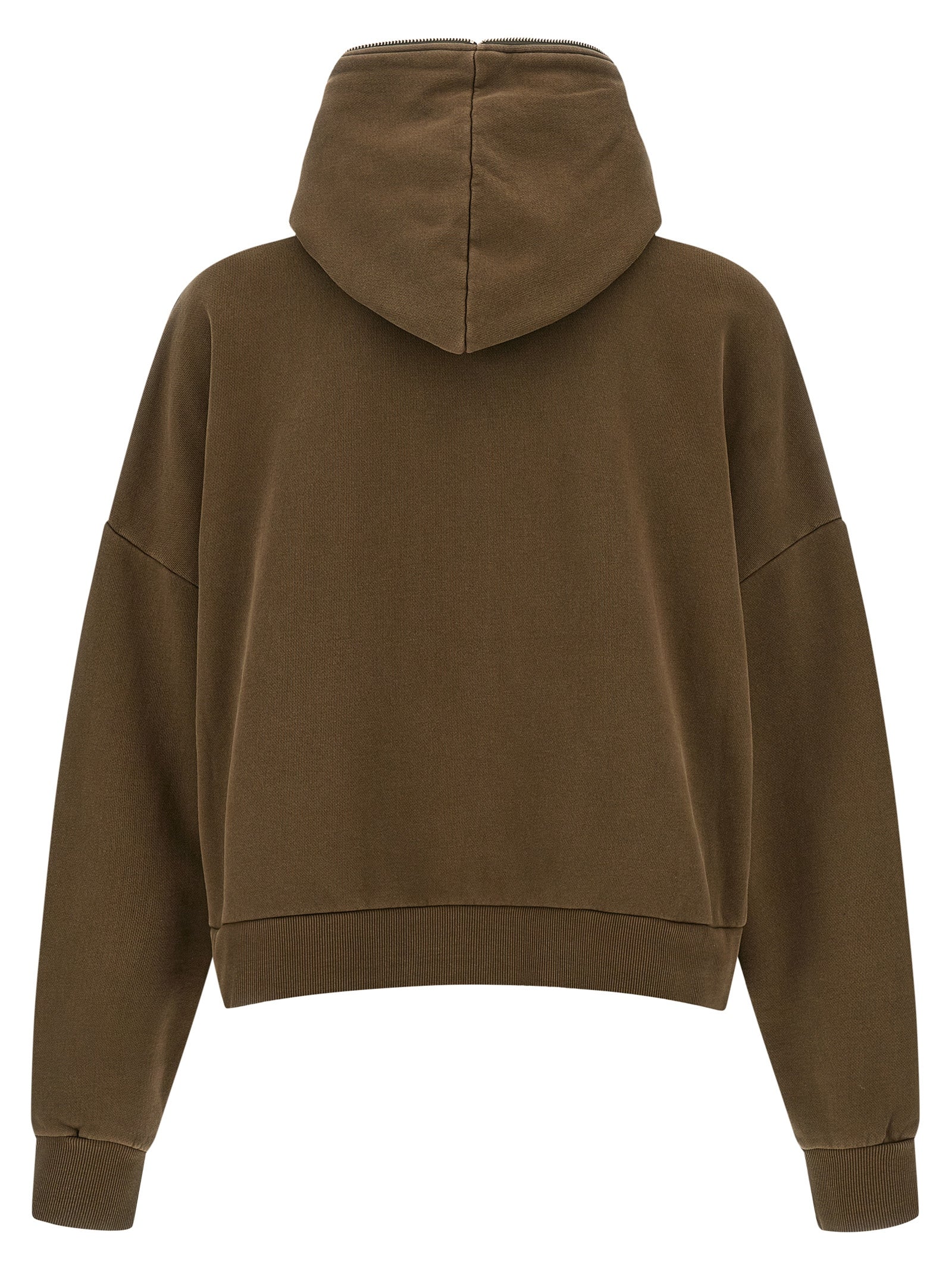 Entire Studios Eternal Zip Washed Hoodie Brown Topwear Entire Studios