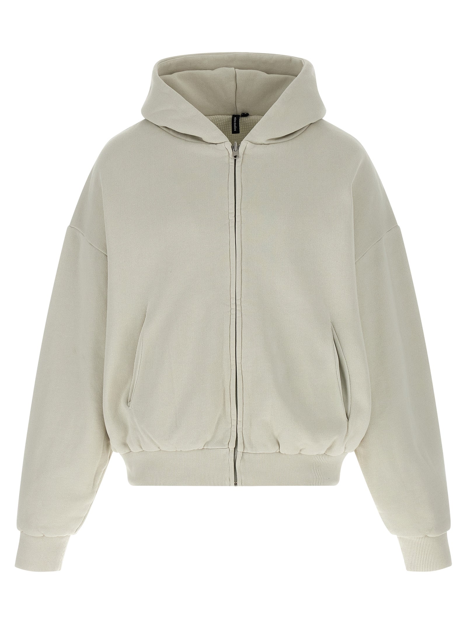 Entire Studios Thermal Zip Hoodie Off-White
