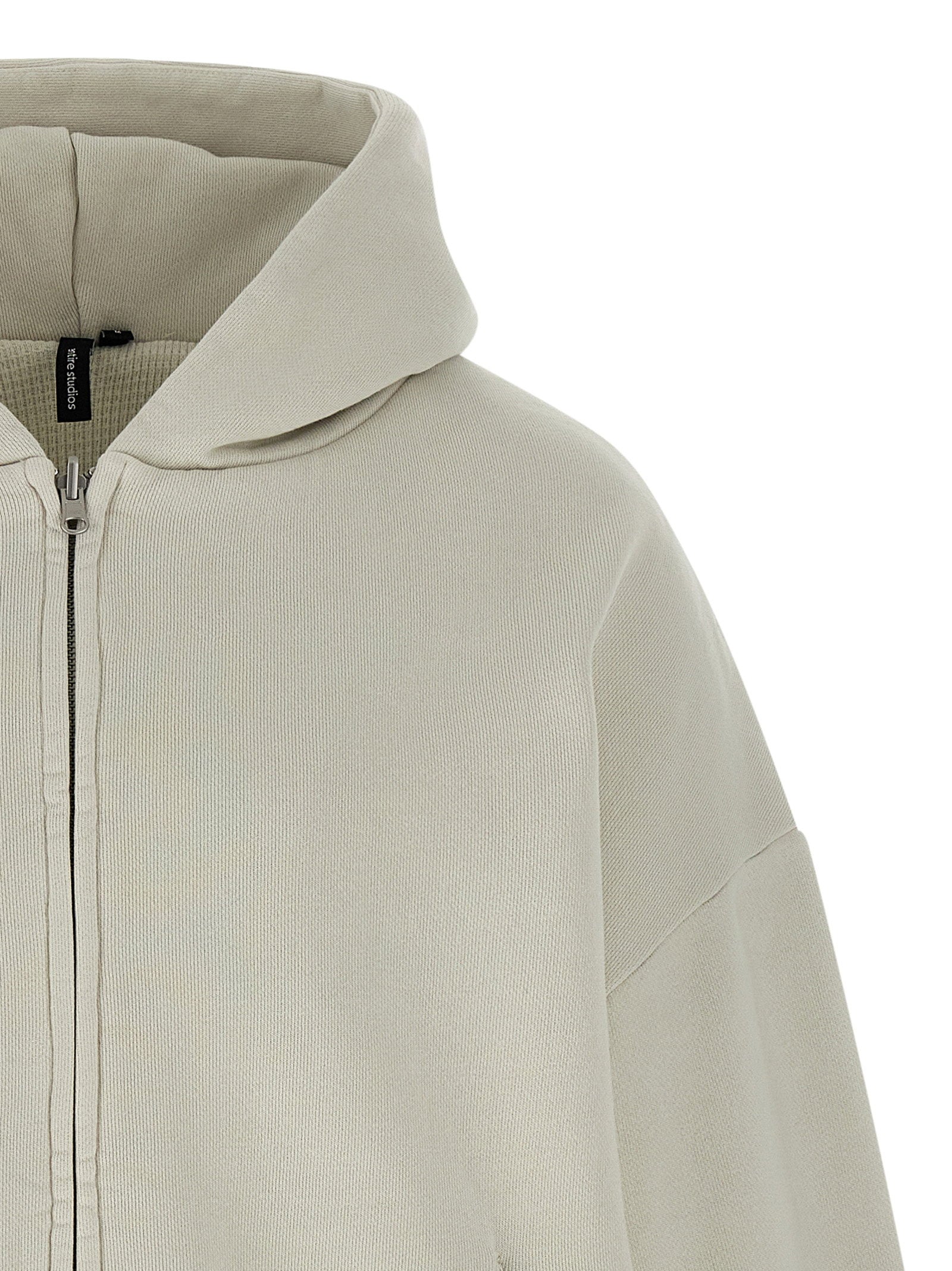 Entire Studios Thermal Zip Hoodie Off-White-thumbmail-3
