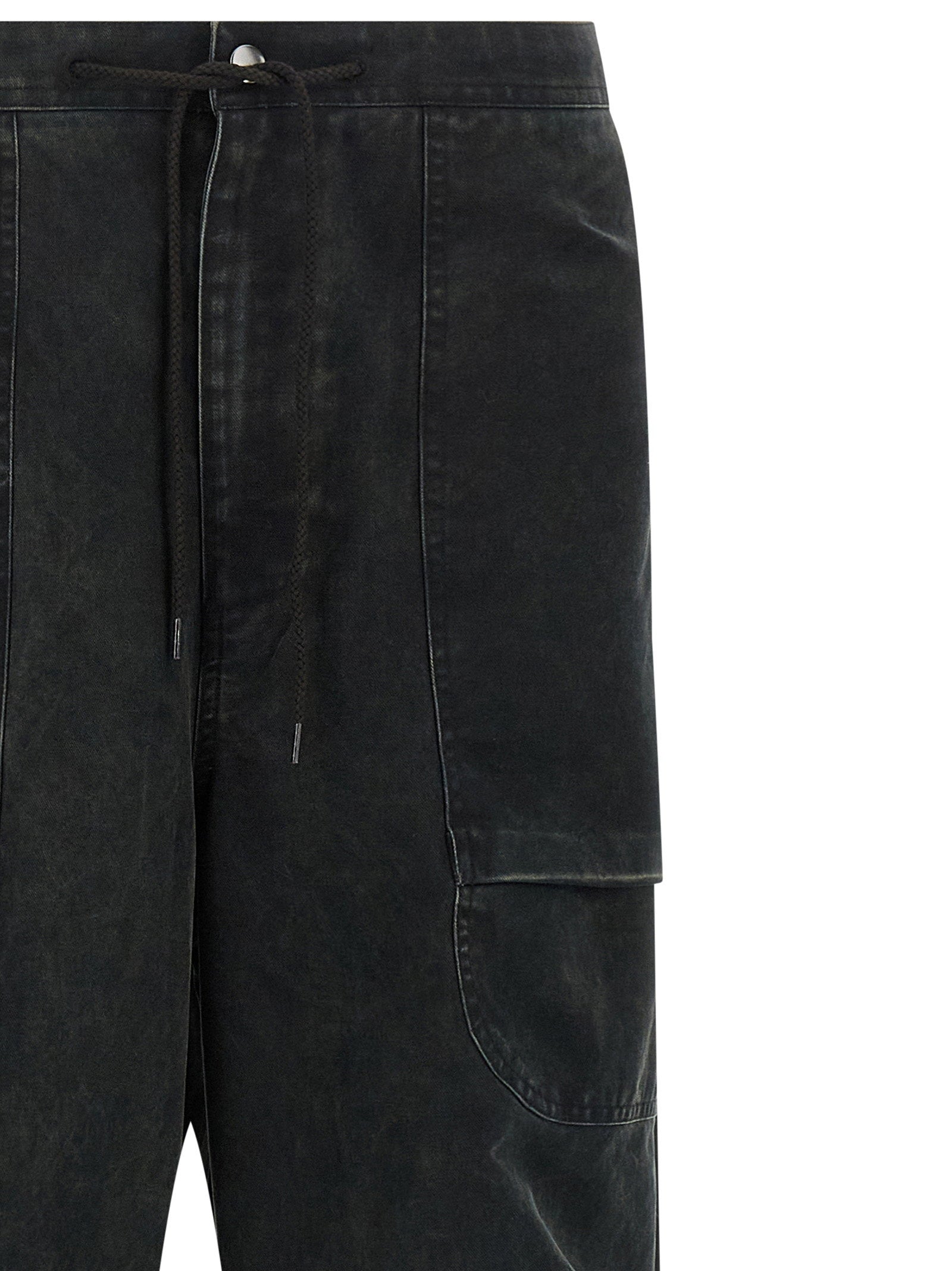 Entire Studios Barren Cotton Cargo Pants Gewassen Zwart-thumbmail-3