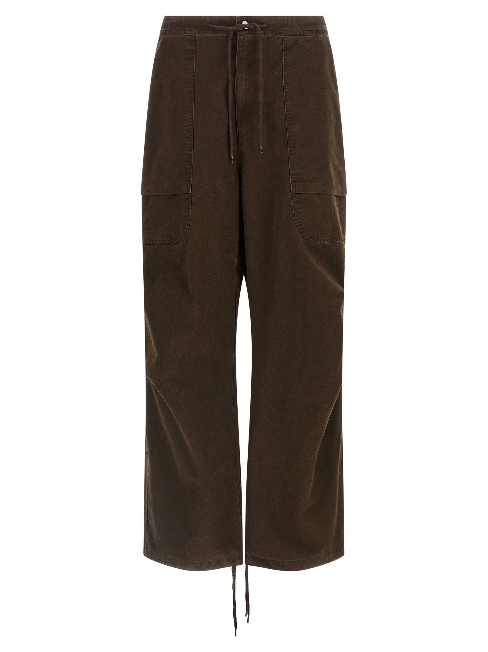 Entire Studios Barren Wide Leg Cargo Broek Bruin Trousers Entire Studios