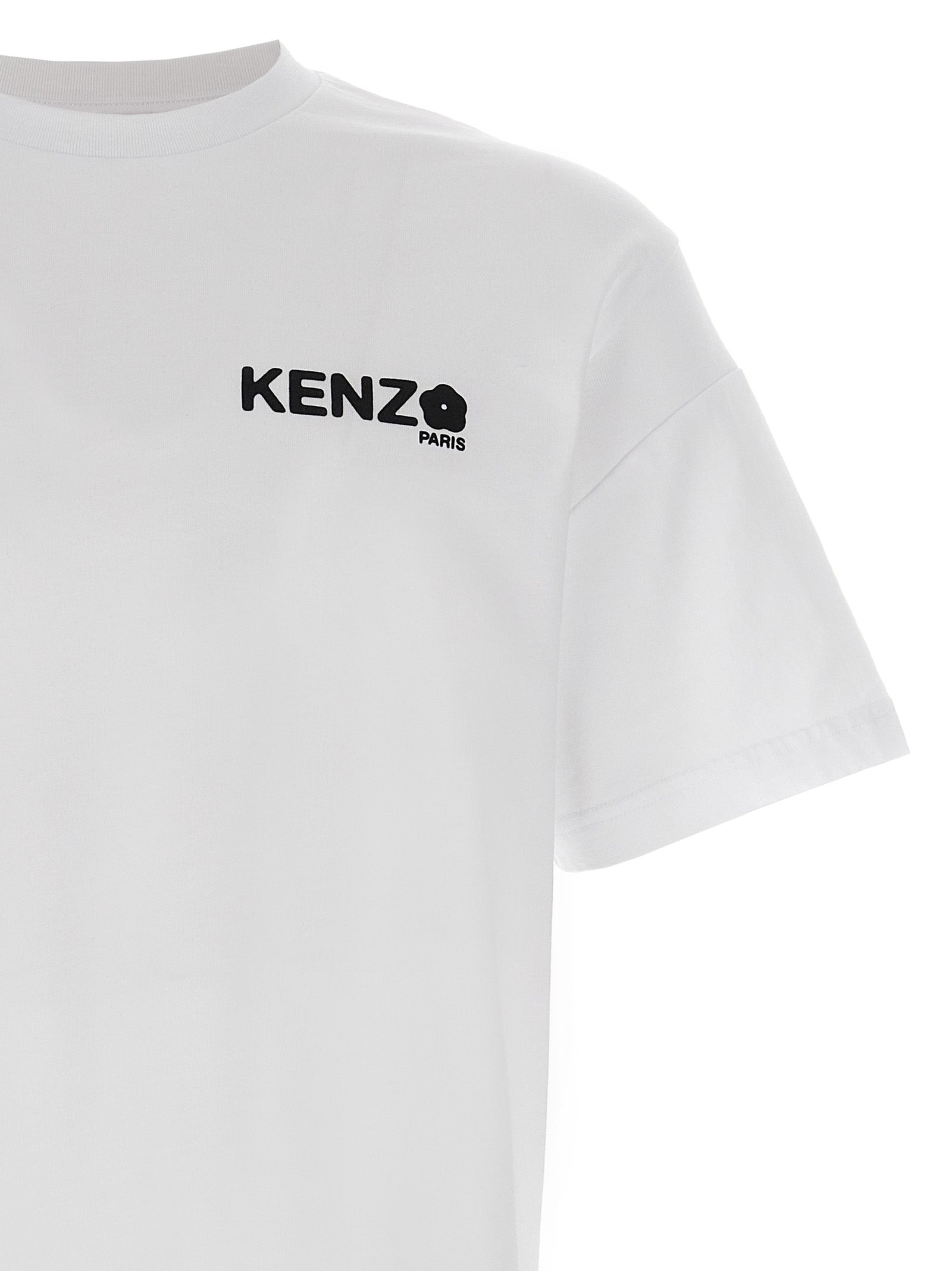 Kenzo Boke Flower 2.0 T-Shirt in Cotton White-thumbmail-3