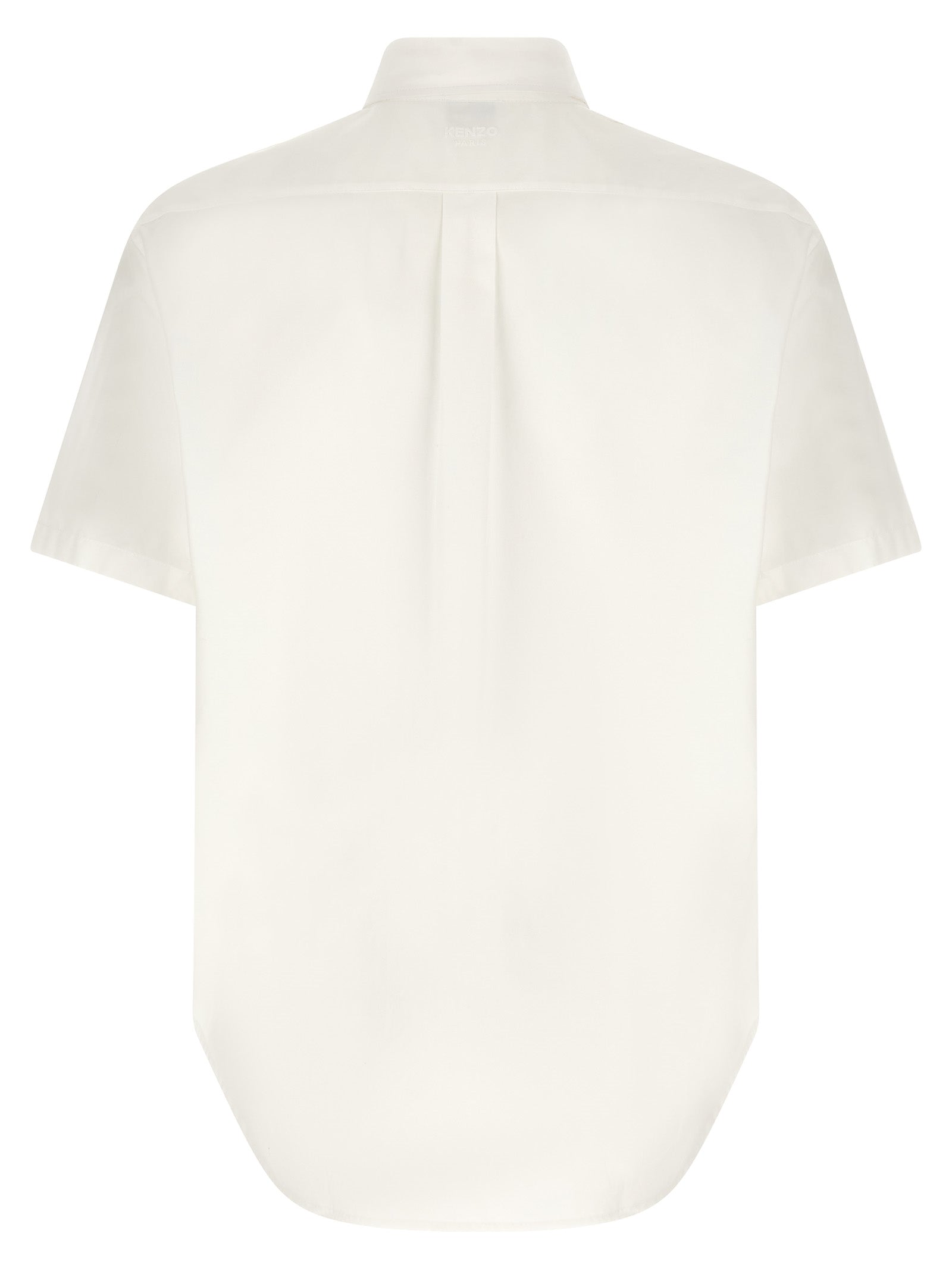 Kenzo Wild Tiger Crest Short Sleeve Shirt White-thumbmail-2
