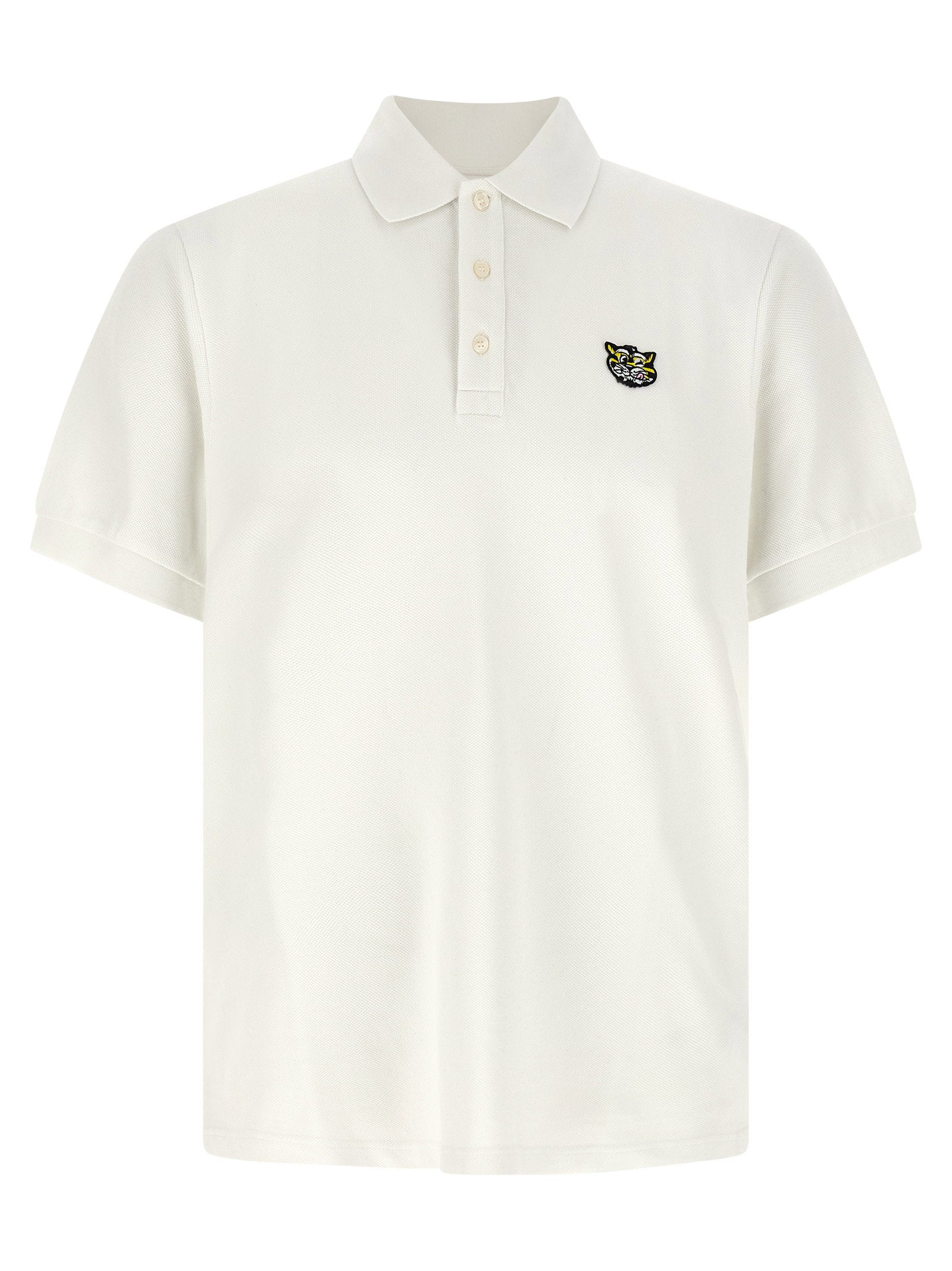 Kenzo Wild Tiger Slim Polo Wit Shirts Kenzo
