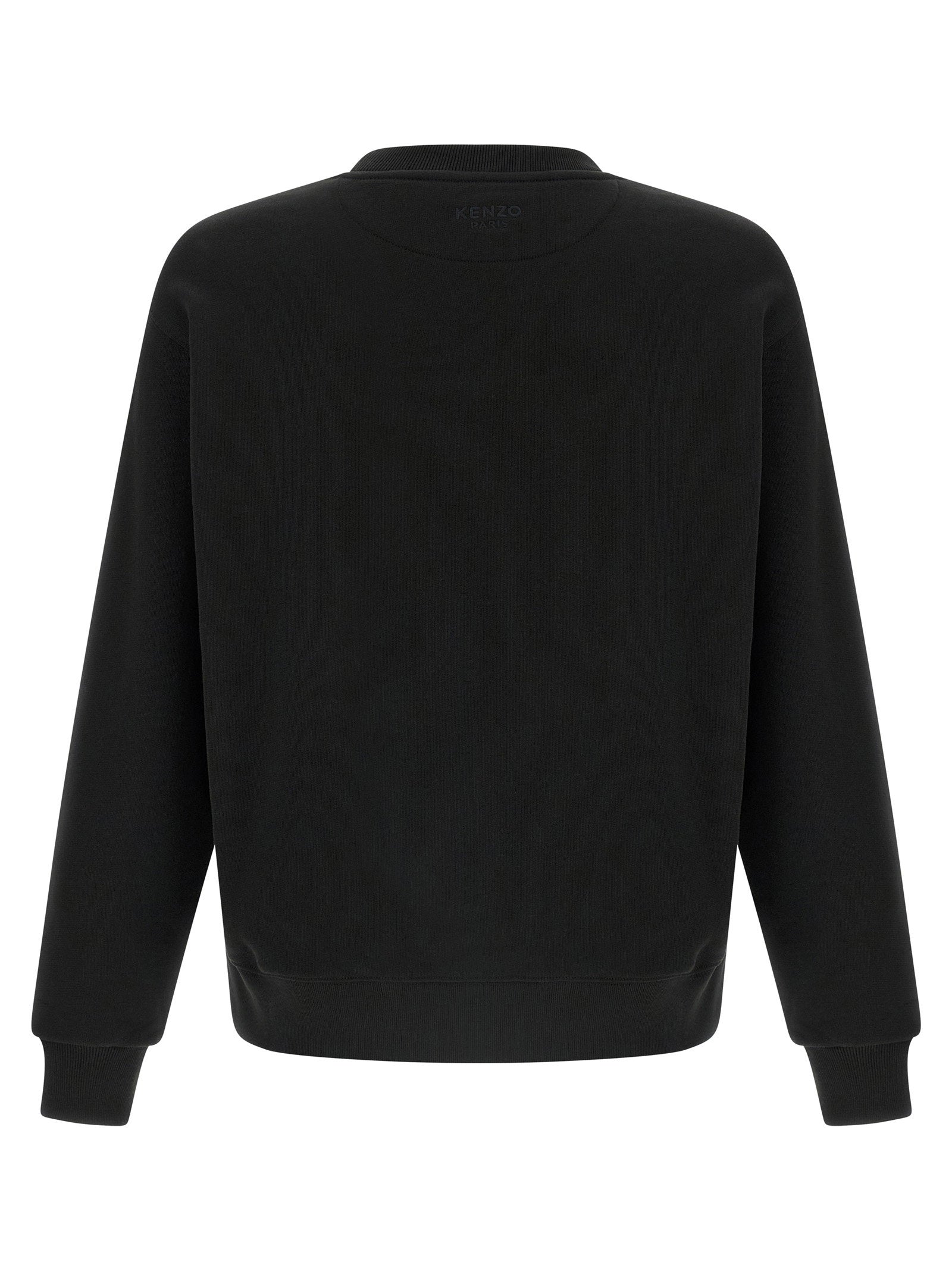 Kenzo Wild Tiger Crest Geborduurde Molleton Sweatshirt Zwart-thumbmail-2