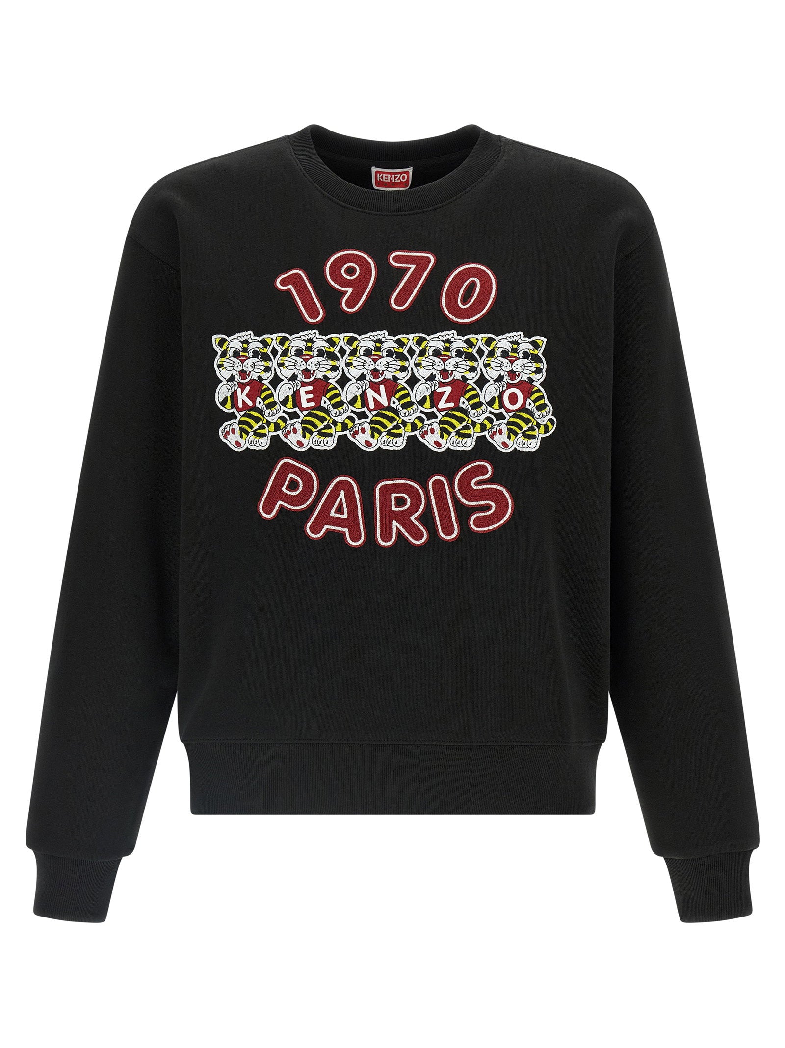 Kenzo Wild Tiger sweatshirt zwart vooraanzicht