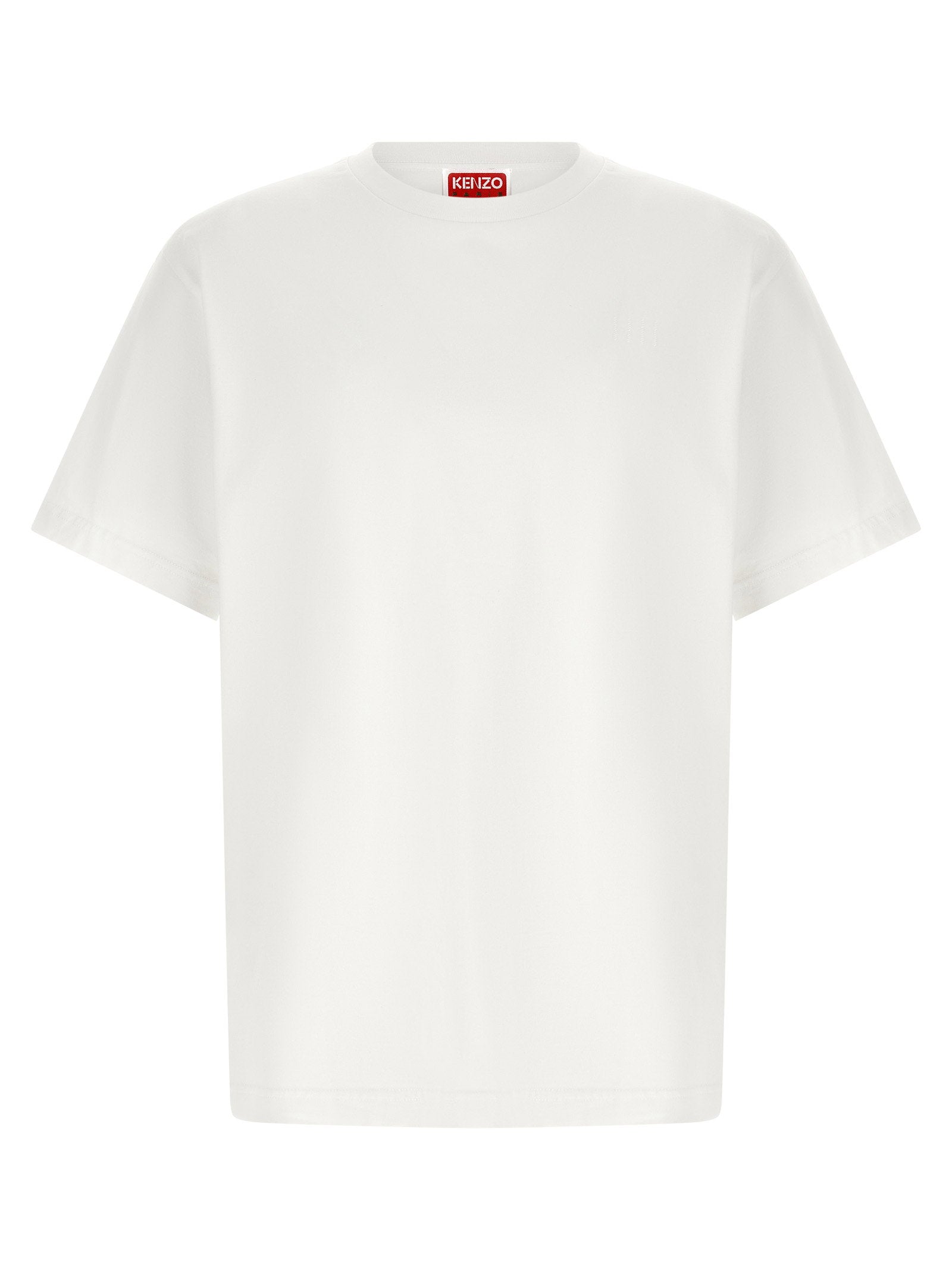 Kenzo Boke Flower 2.0 Oversized Katoenen T-shirt met Borduring Wit Topwear Kenzo