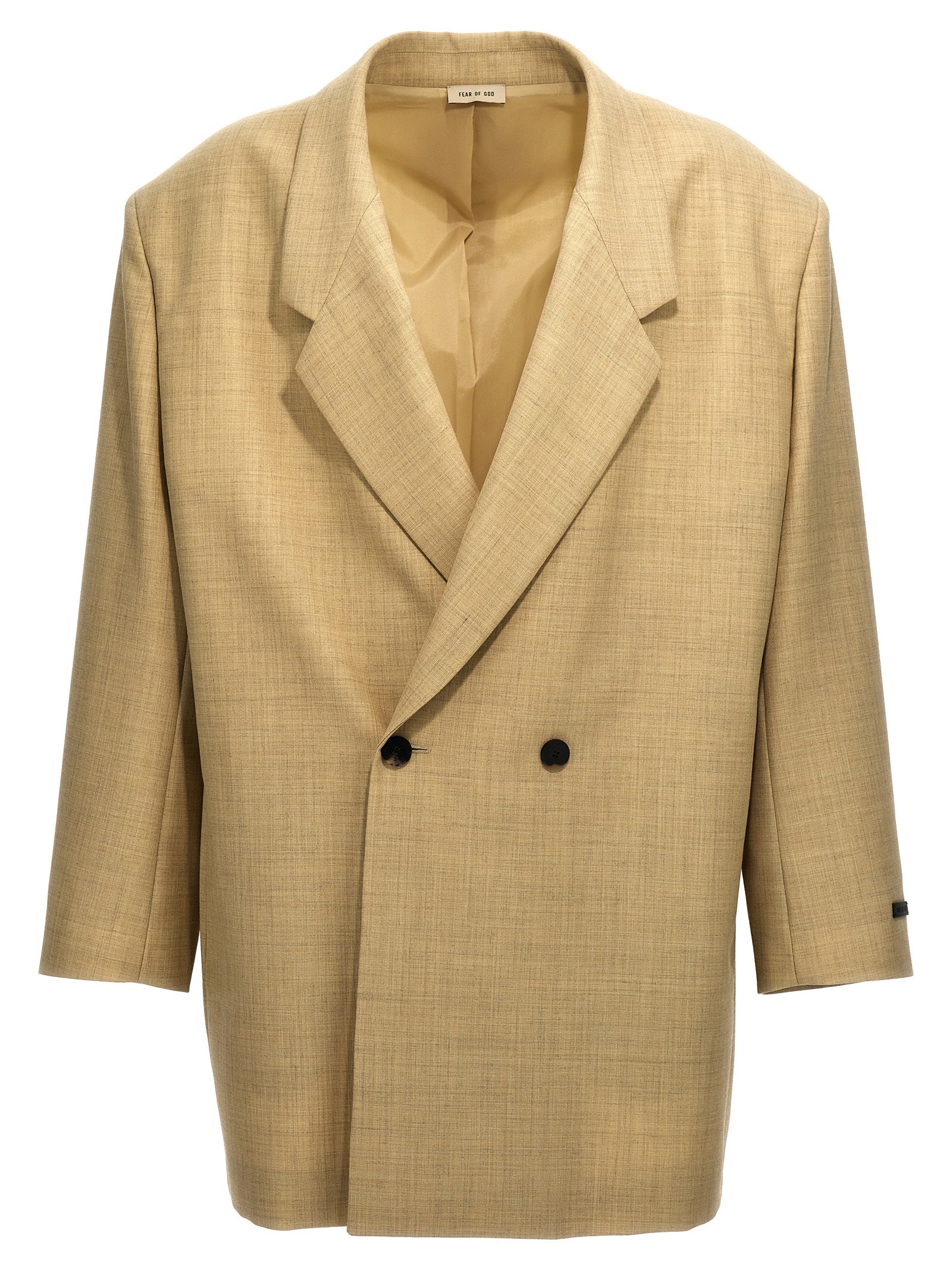 Fear of God California Double-Breasted Wool Blazer Sand