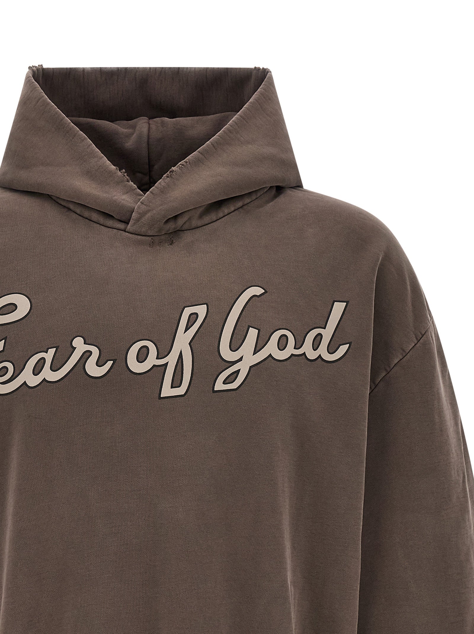 Fear of God 26 Classic Half Raglan Hoodie Faded Brown-thumbmail-3
