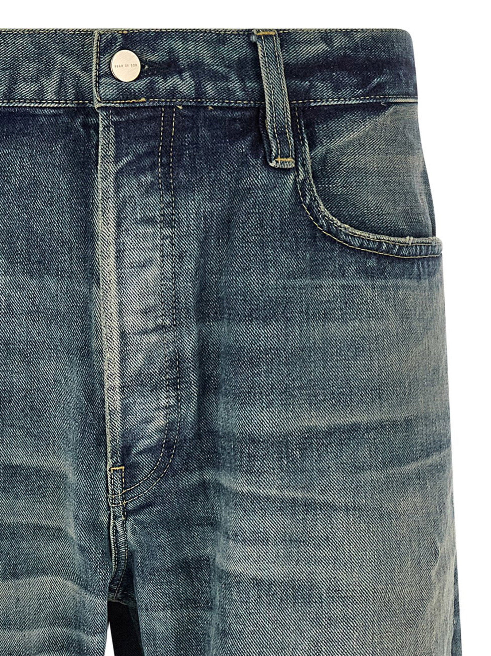 Fear of God Japans Selvedge Straight Jeans Vintage Indigo Jeans Fear Of God