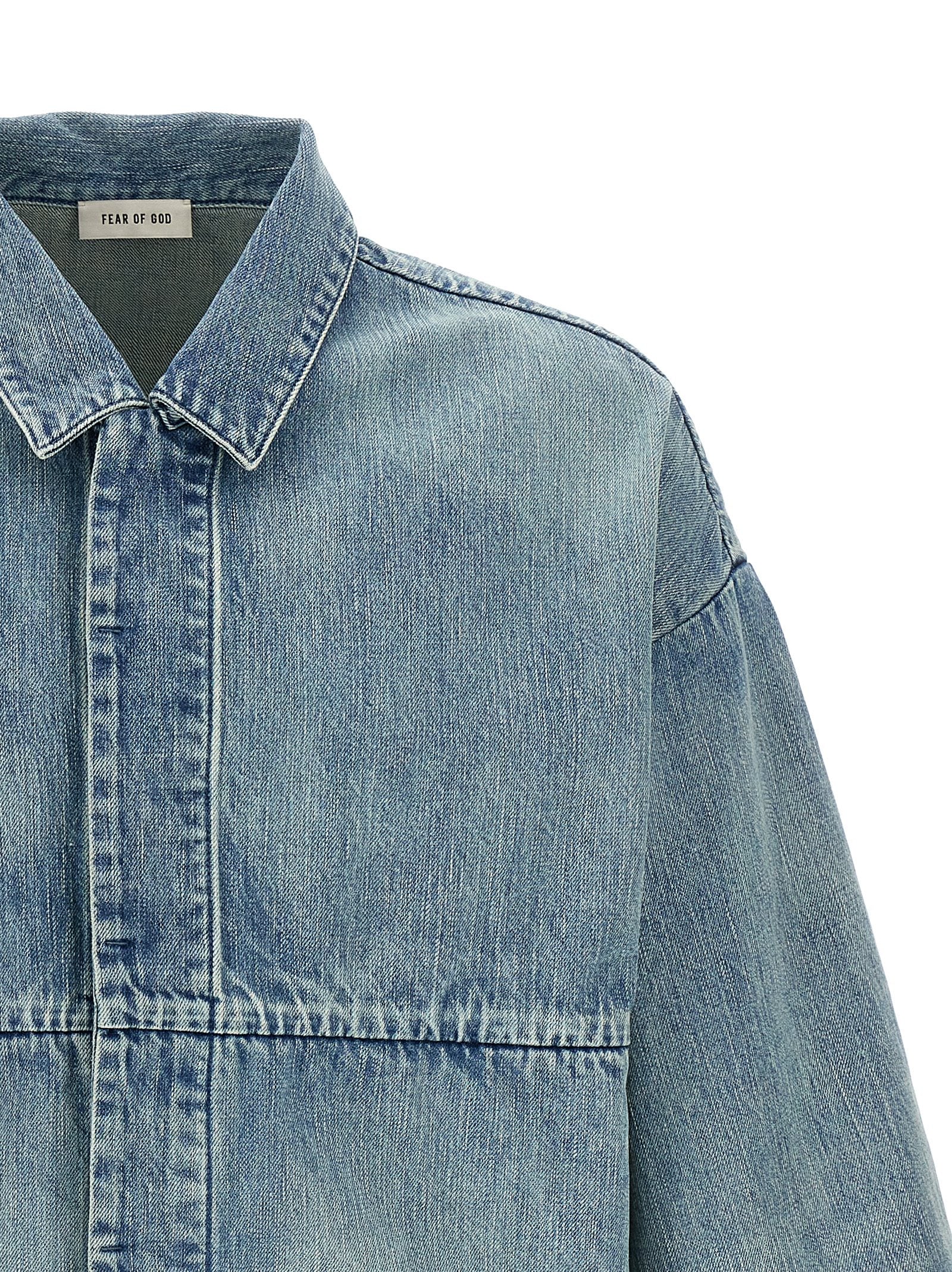 Fear of God Denim Trucker Jacket Light Blue Jackets Fear Of God