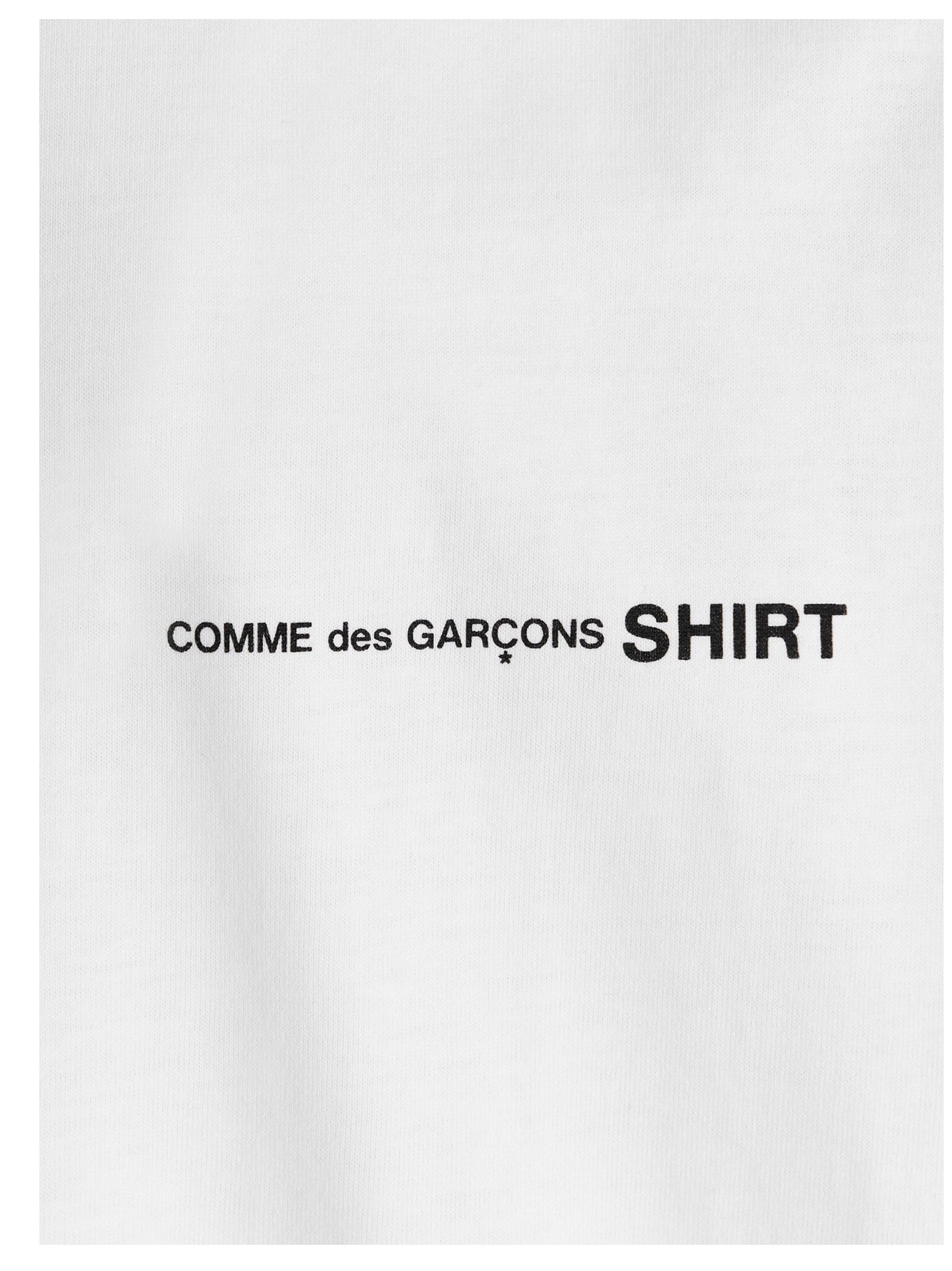 Comme des Garçons SHIRT Logo Print T-Shirt White-thumbmail-4