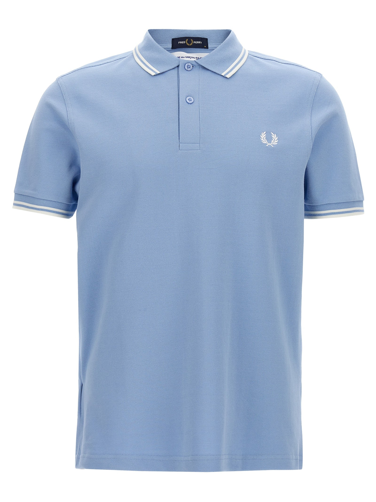 Comme des Garçons SHIRT x Fred Perry Piqué Polo Shirt Light Blue