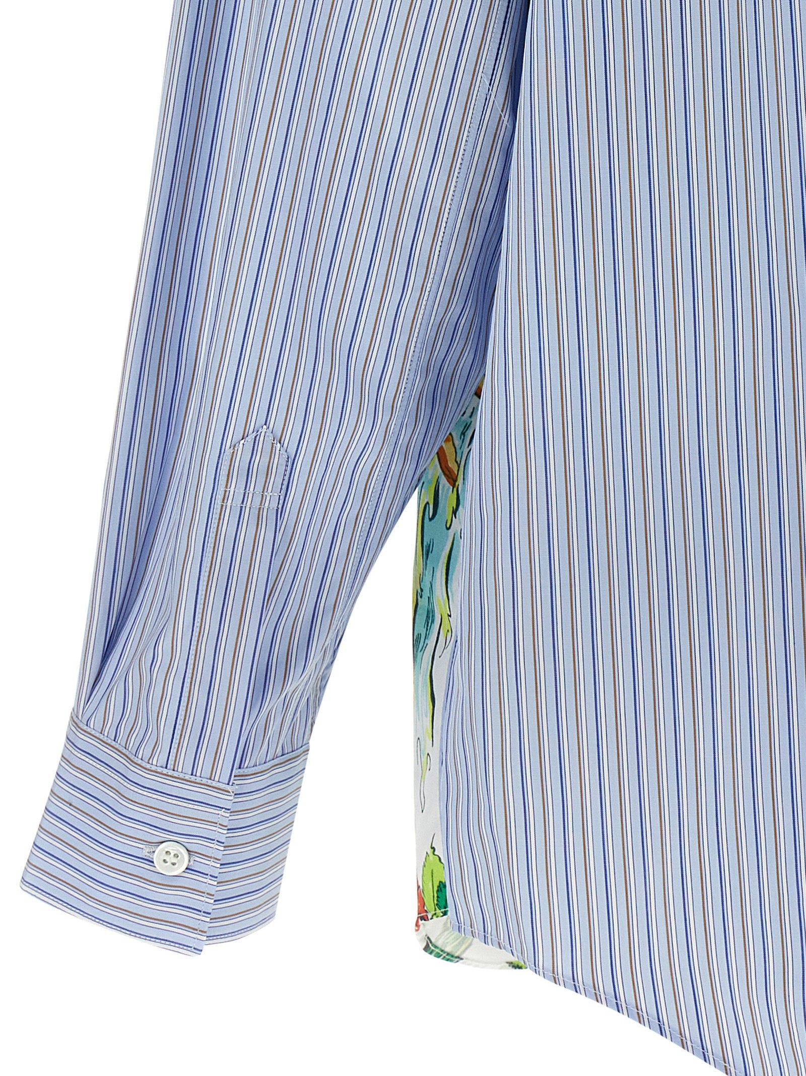 Asymmetrische zoom van het Comme des Garçons Shirt overhemd