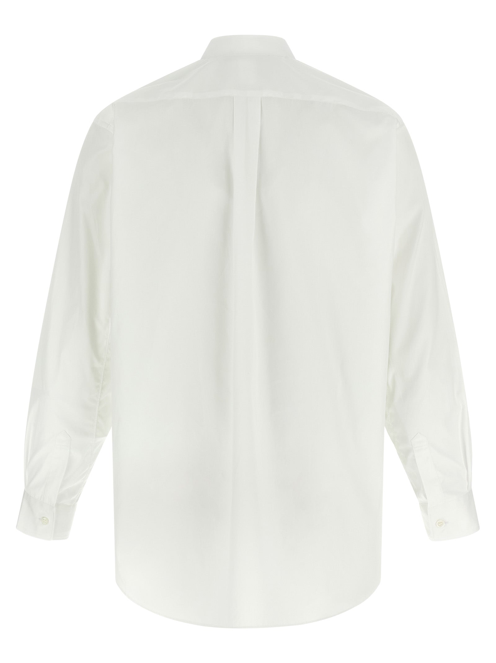 Comme des Garçons Hawaii overhemd achterzijde effen wit