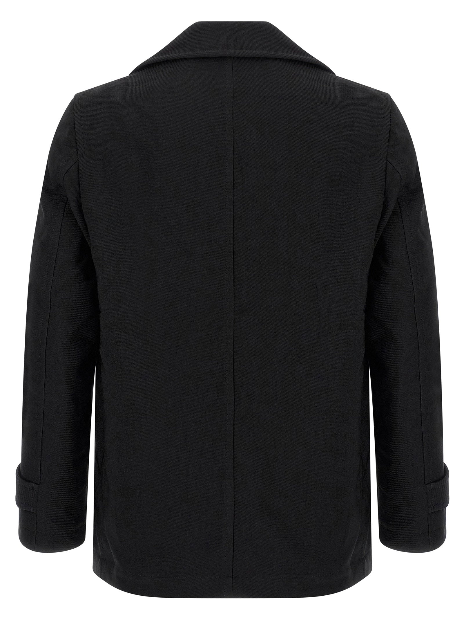 Comme des Garçons Shirt Double-Breasted Caban Black-thumbmail-2