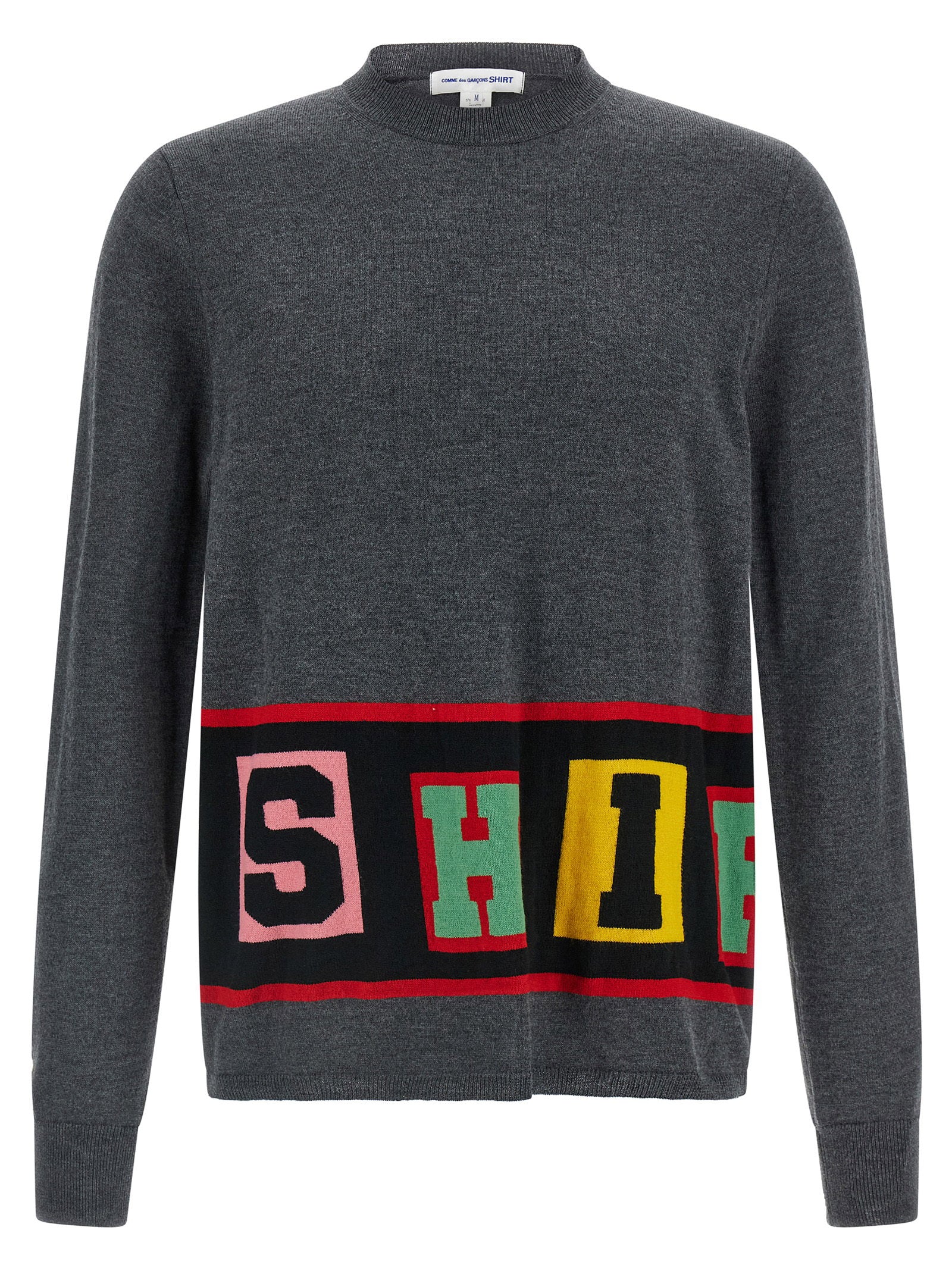 Comme des Garçons SHIRT Intarsia Sweater Grey