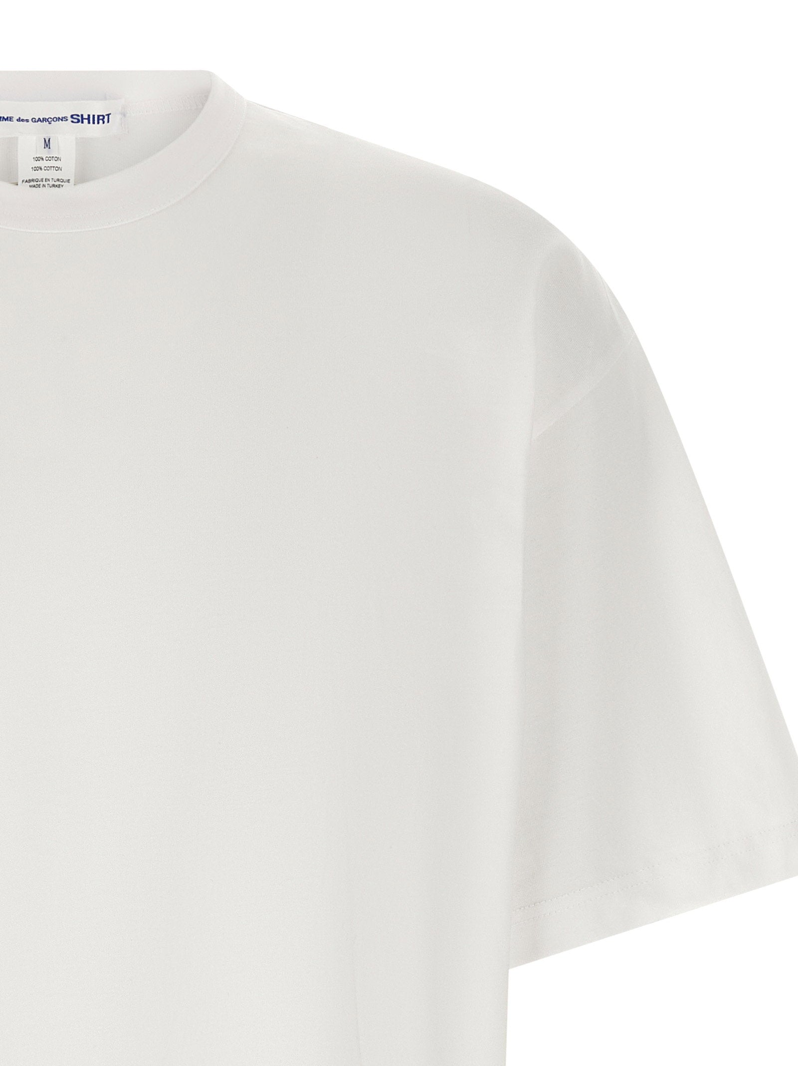 Comme des Garçons SHIRT Oversized Logo T-Shirt White-thumbmail-3