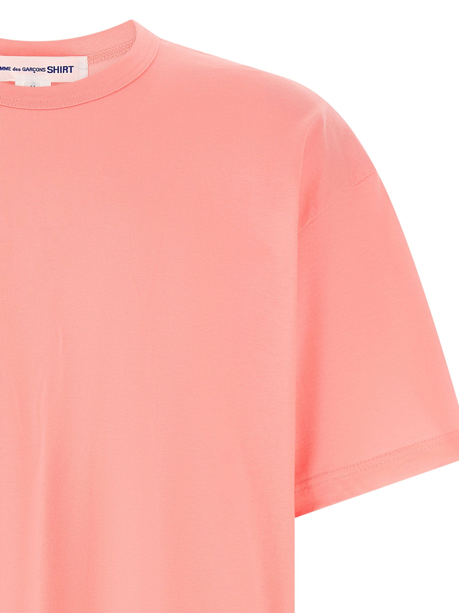 Comme des Garçons Shirt Logo Print T-shirt Roze-thumbmail-3