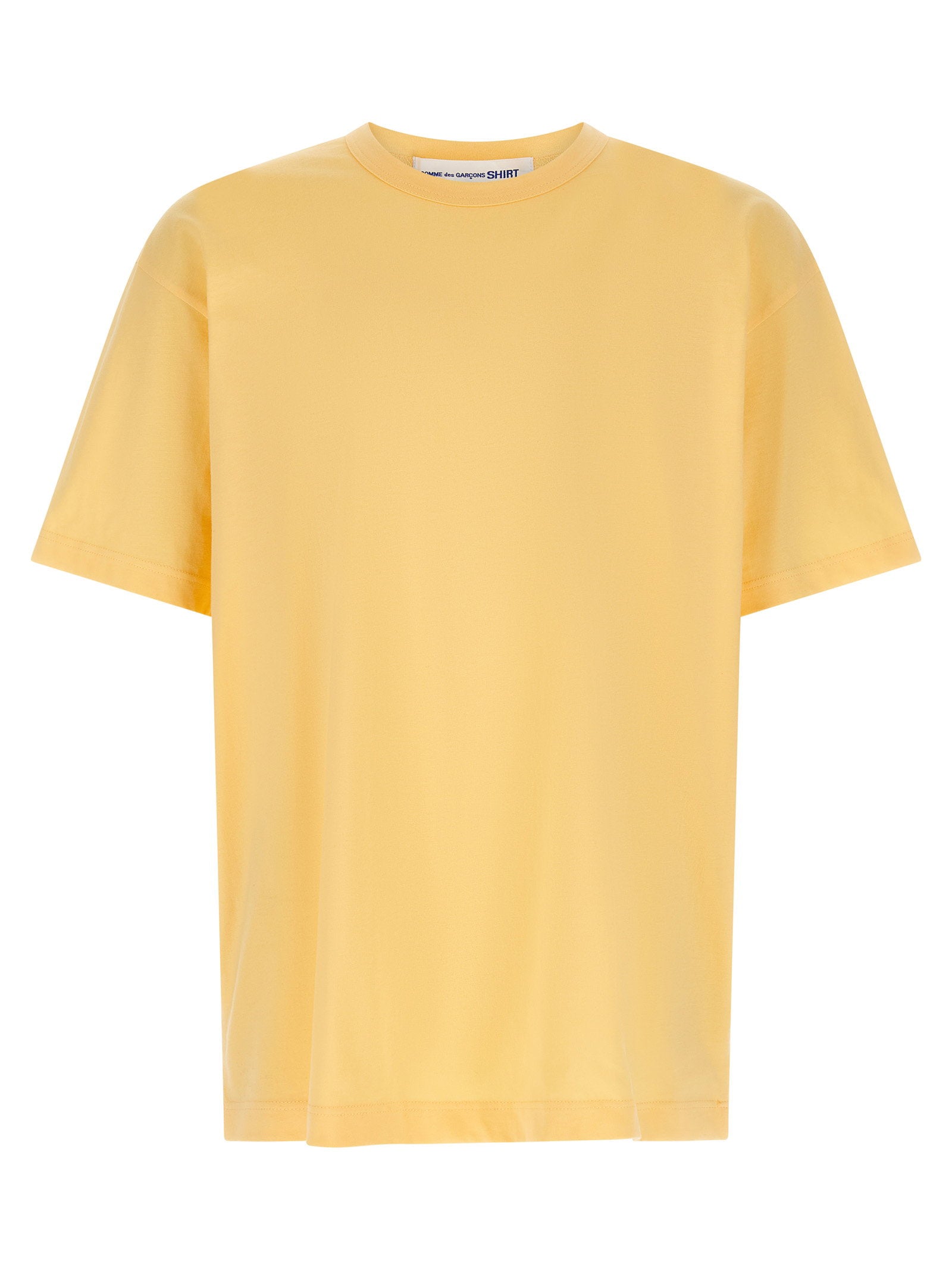 Comme des Garçons SHIRT Logo T-shirt Geel Topwear Comme Des Garcons Shirt