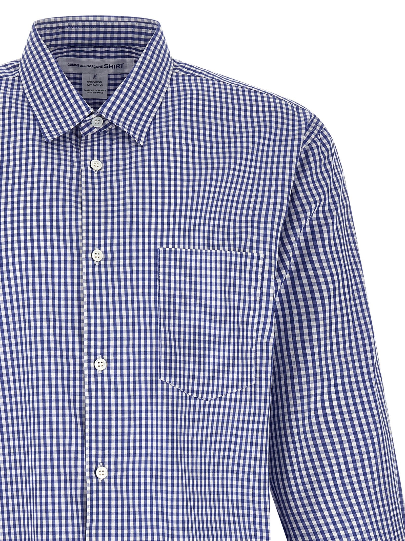 Comme des Garçons SHIRT Vichy Check Poplin Shirt Blue-thumbmail-3