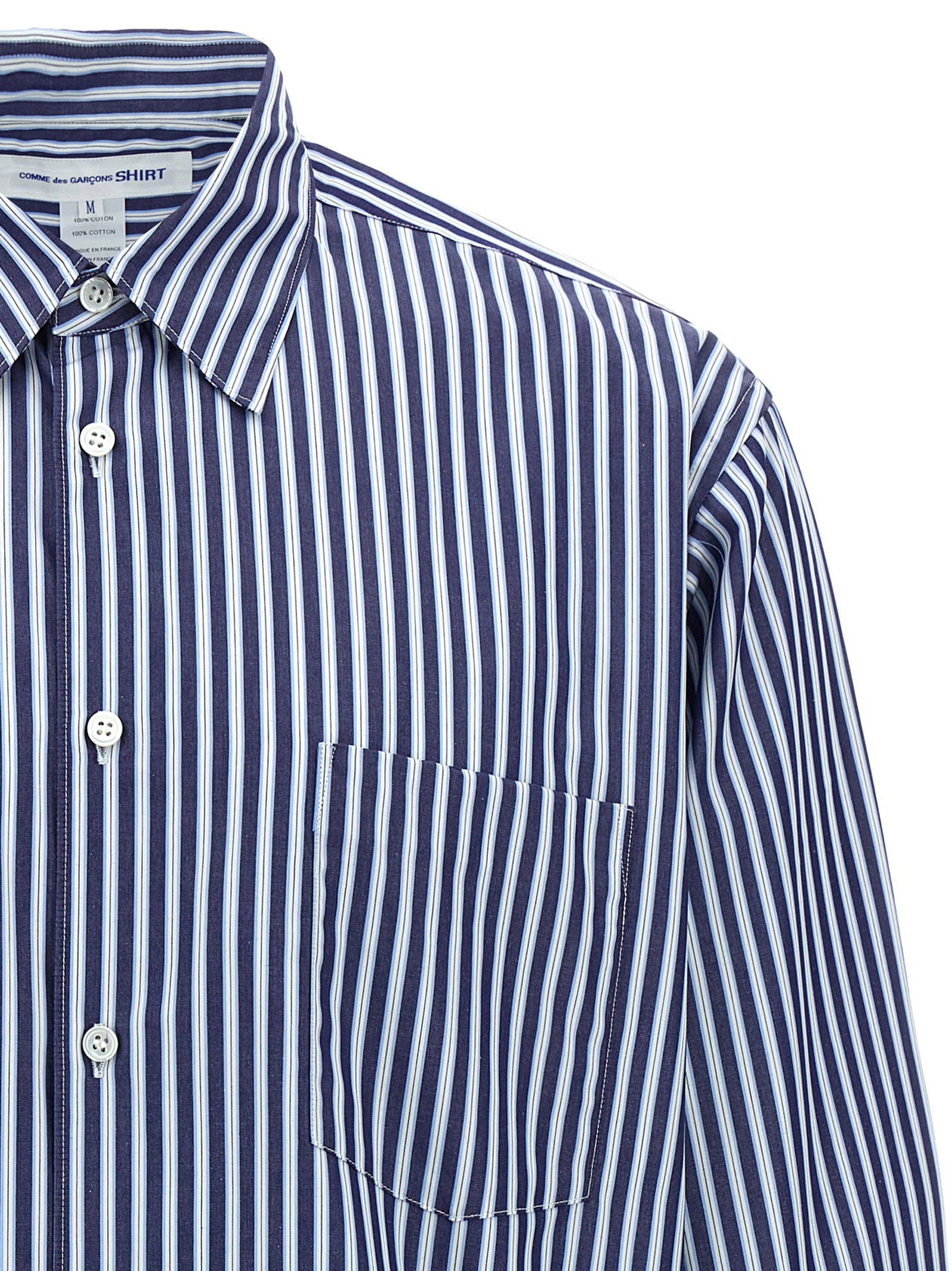Kraag en borstzak detail Comme Des Garcons Shirt Forever overhemd
