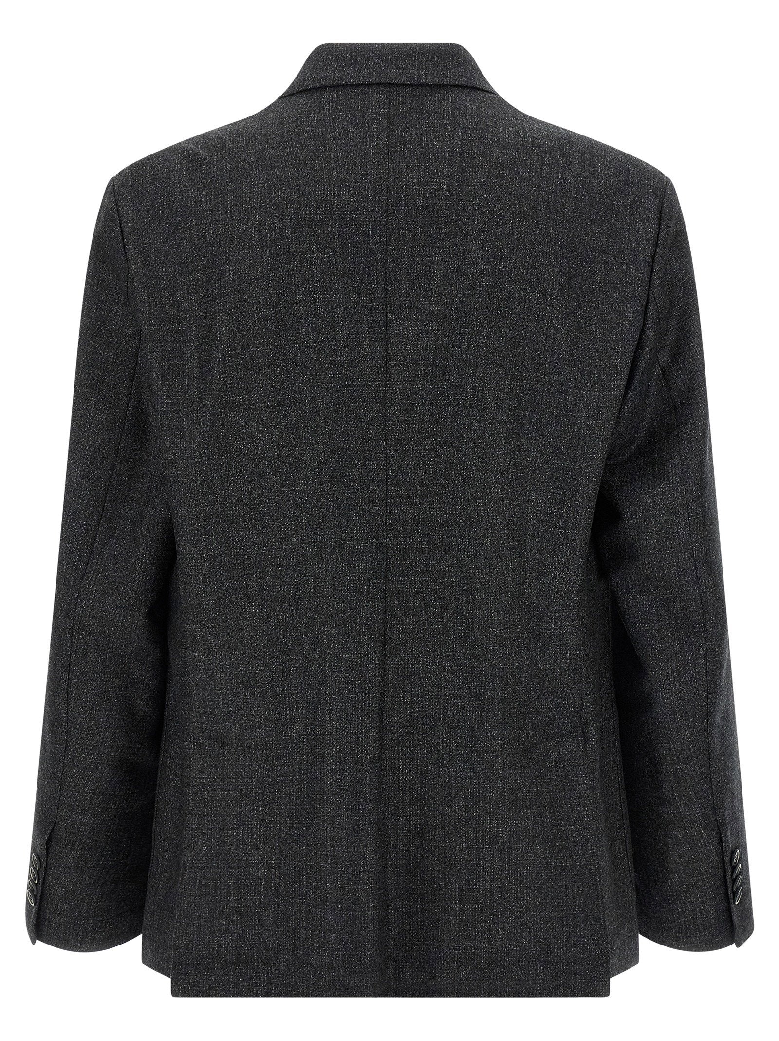 Barena Doria Bita Double-Breasted Scheerwollen Blazer Grijs-thumbmail-2