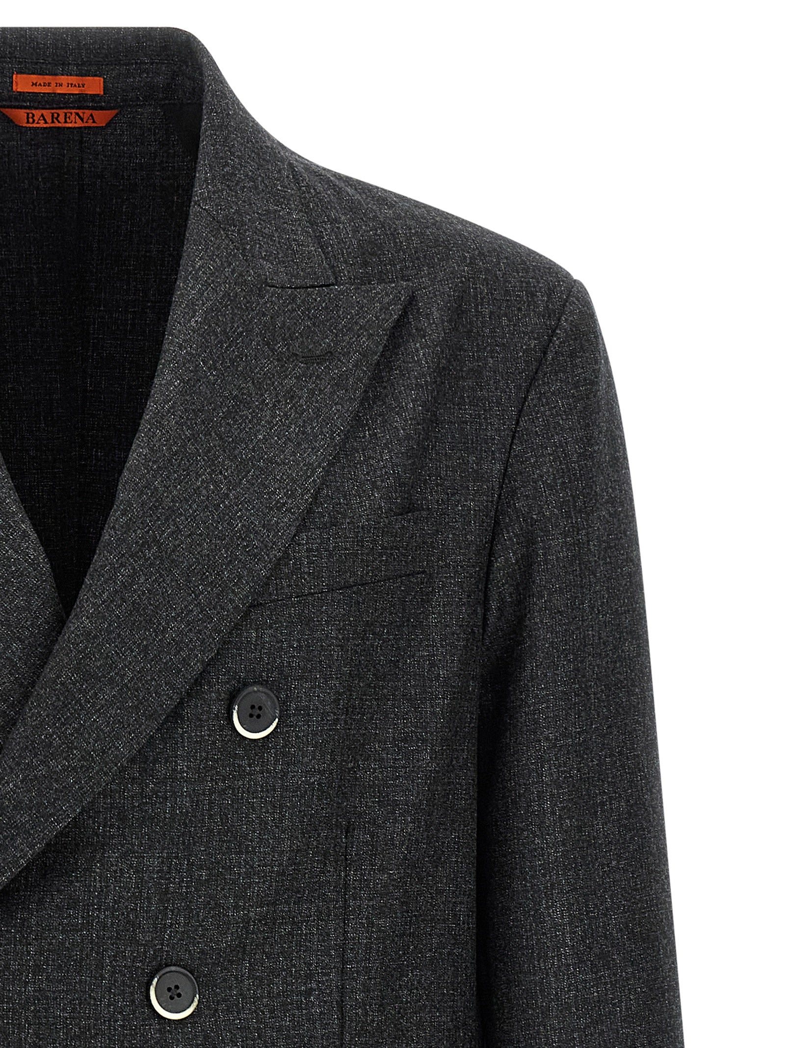 Barena Venezia Doria Double-Breasted Blazer Grey Jackets Barena