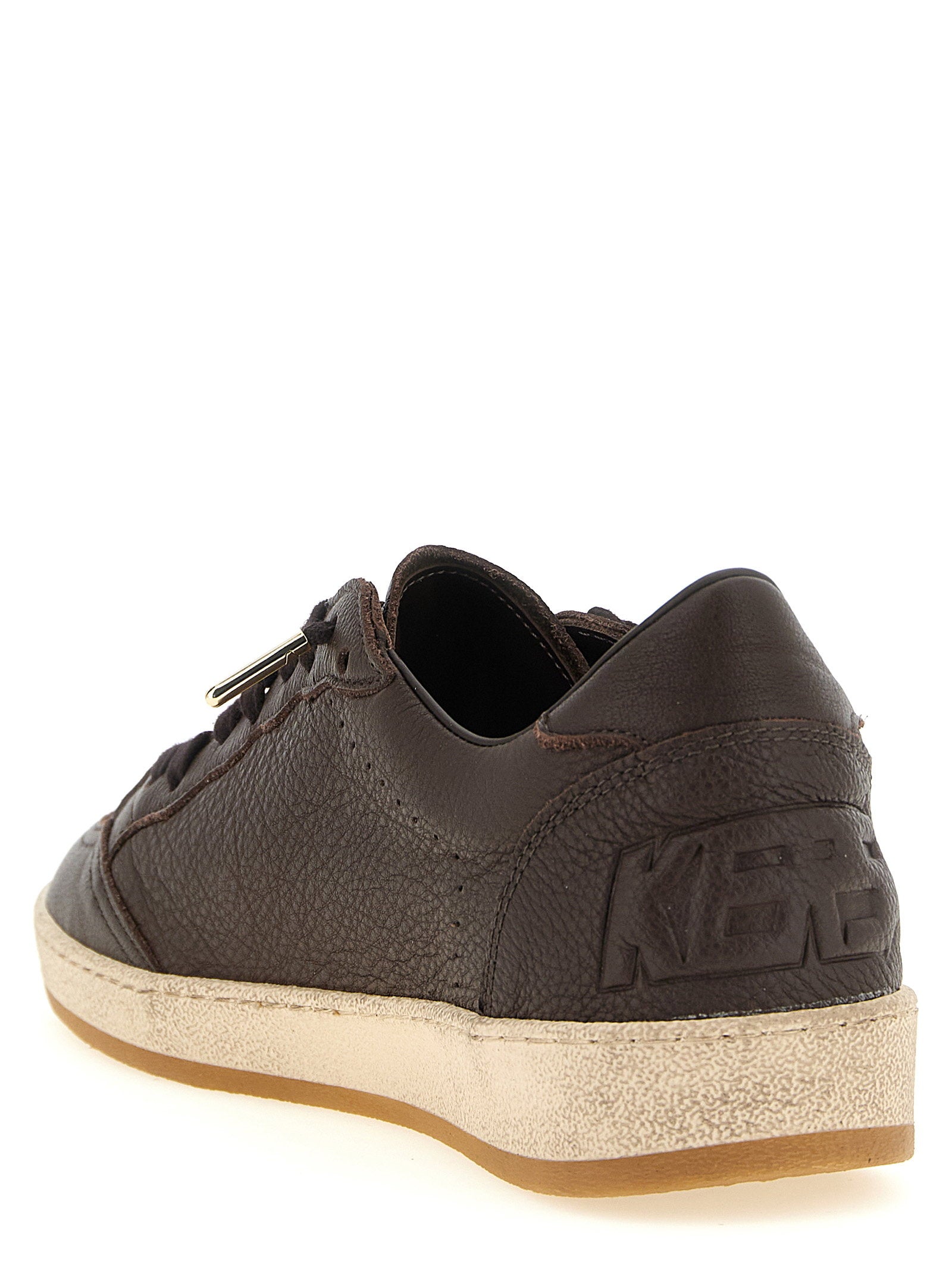 Golden Goose Ball Star sneaker in marineblauw leer, bovenaanzicht