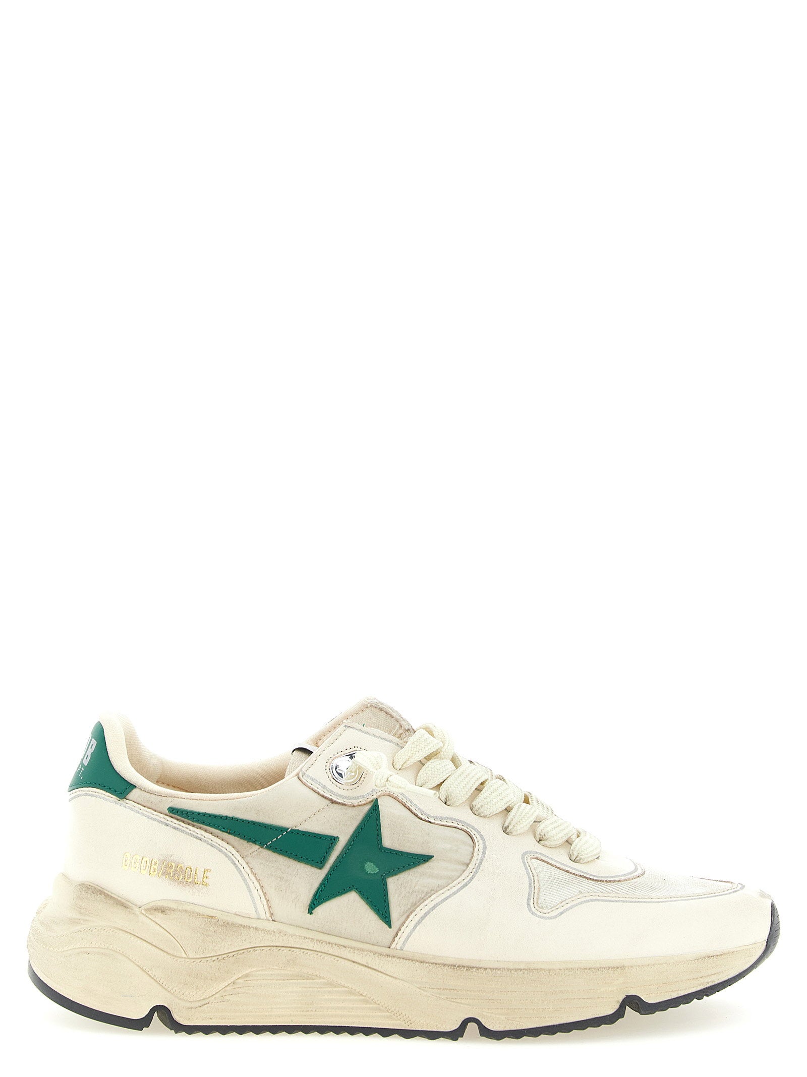 Golden Goose Running Sole sneakers crème, zijaanzicht