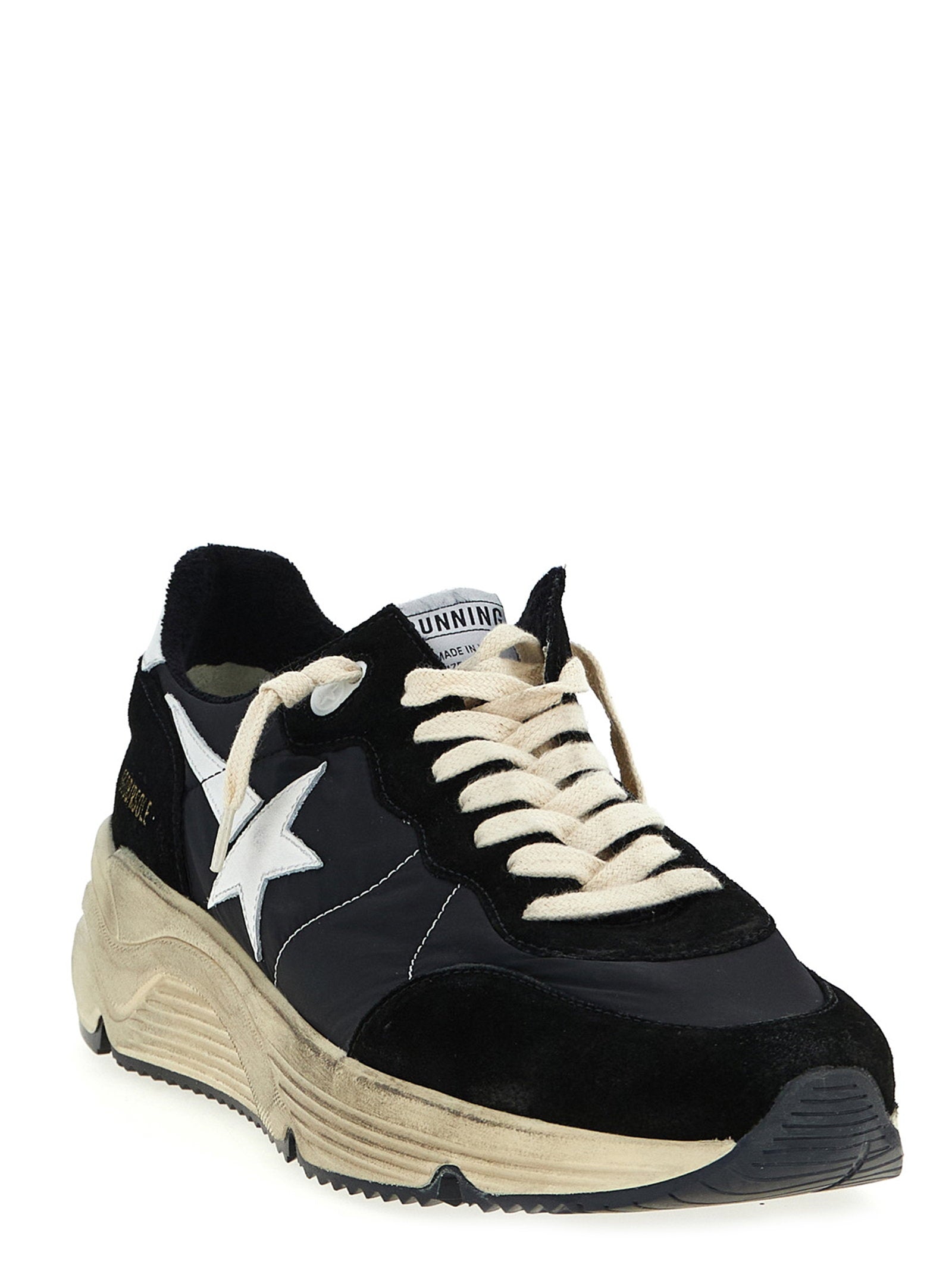 Golden Goose Running Sole sneakers wit-zwart, vooraanzicht