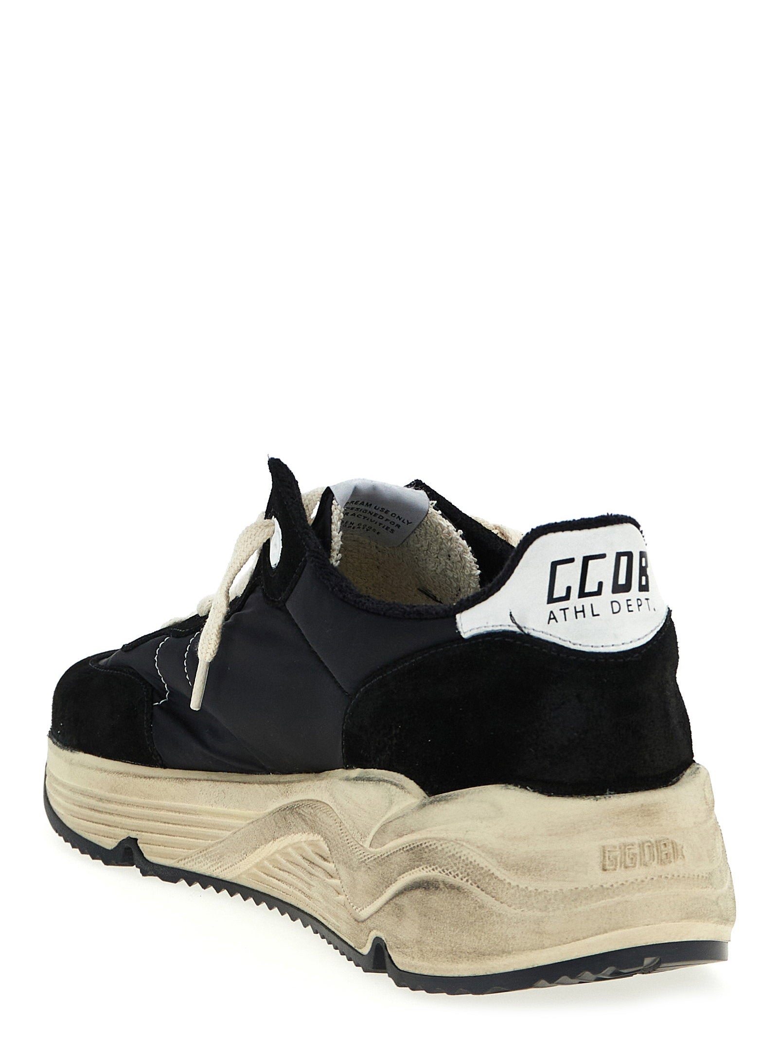Golden Goose Running Sole sneakers wit-zwart, achteraanzicht