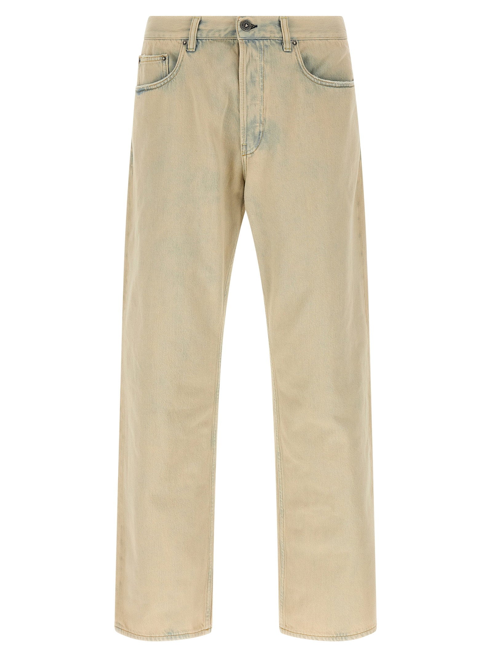 Golden Goose Skate Bleach Laguna Wash Katoenen Jeans Beige Jeans Golden Goose