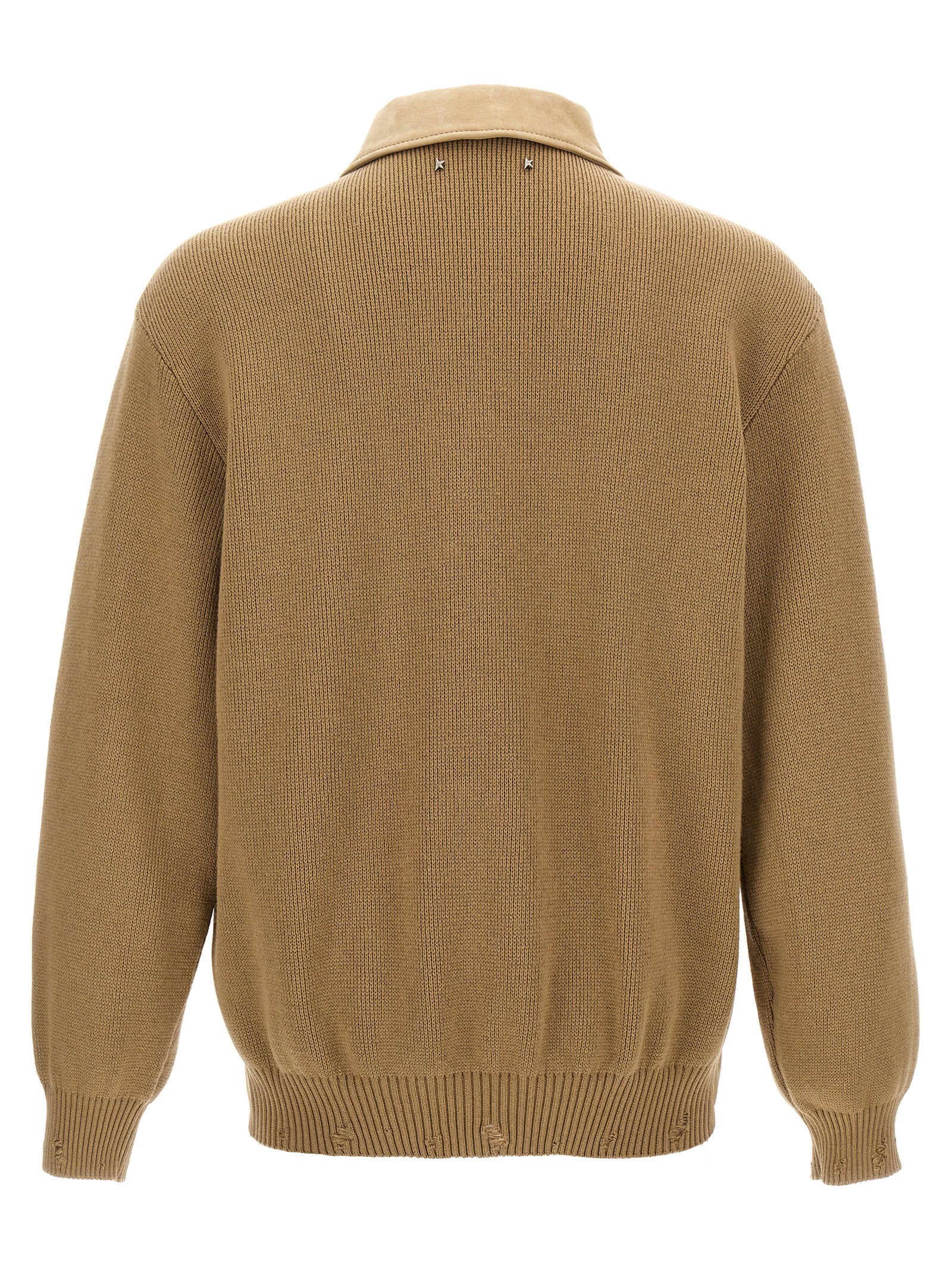 Golden Goose Neil Zip Utility Jacket Beige Jackets Golden Goose