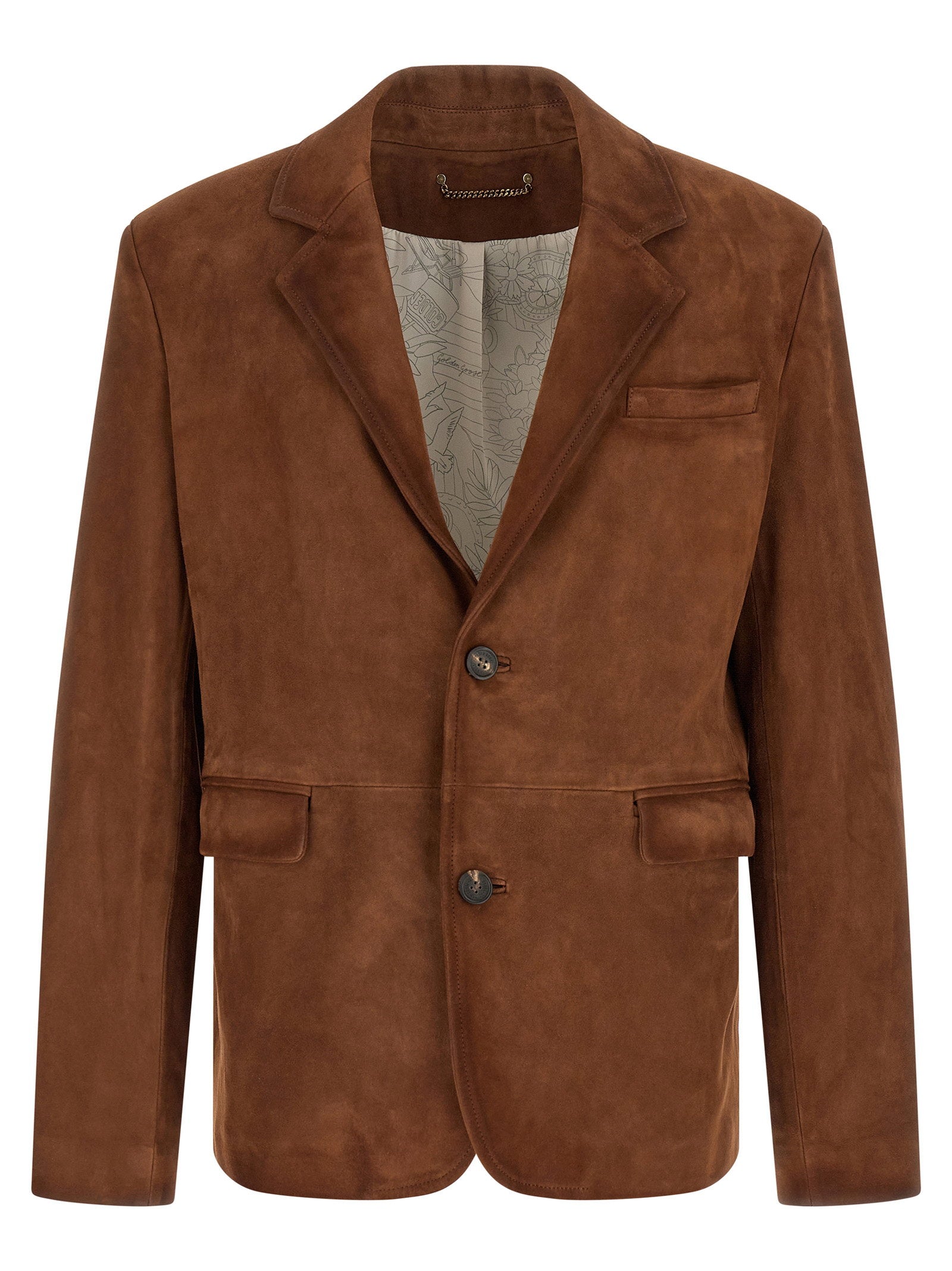 Golden Goose Robyn Suède Blazer Bruin Jackets Golden Goose
