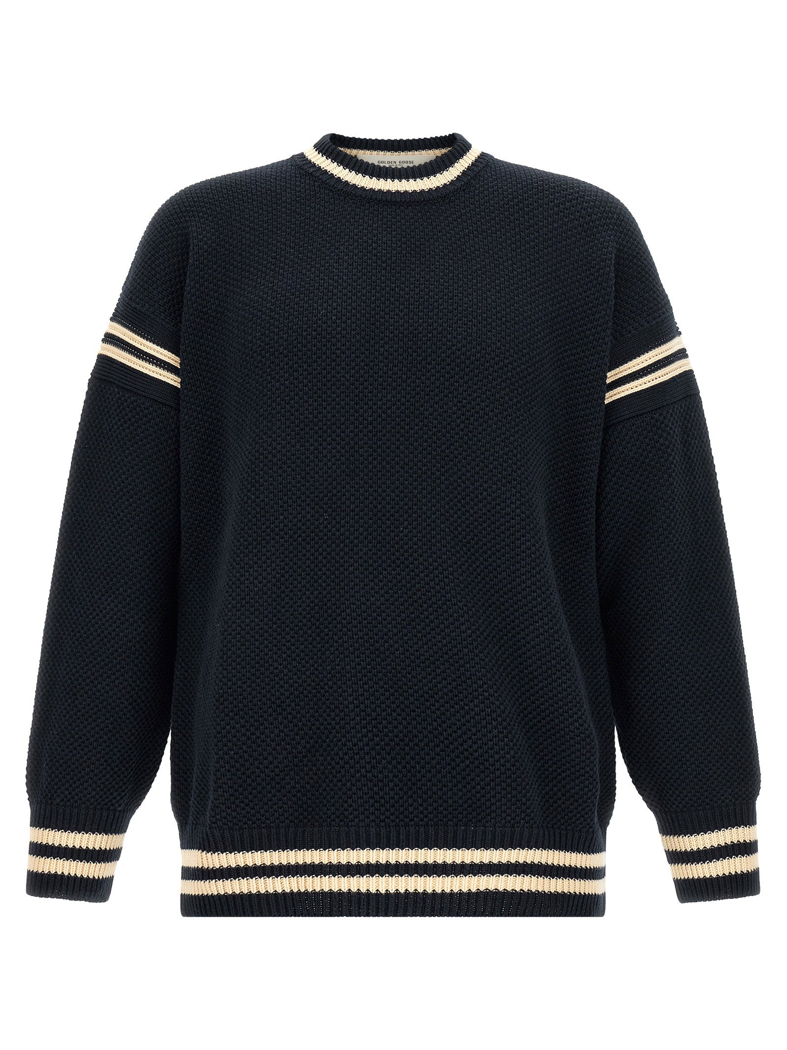 Golden Goose Reynard katoenen trui navy vooraanzicht