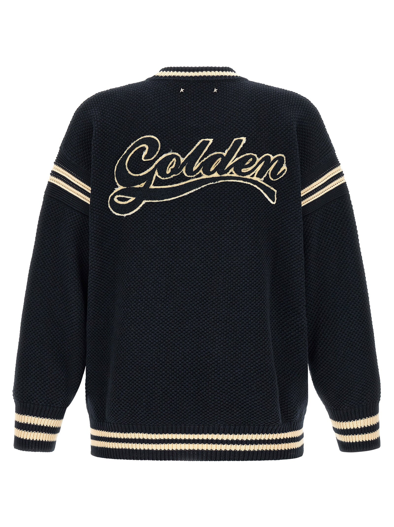 Golden Goose Reynard trui achteraanzicht met Golden borduring