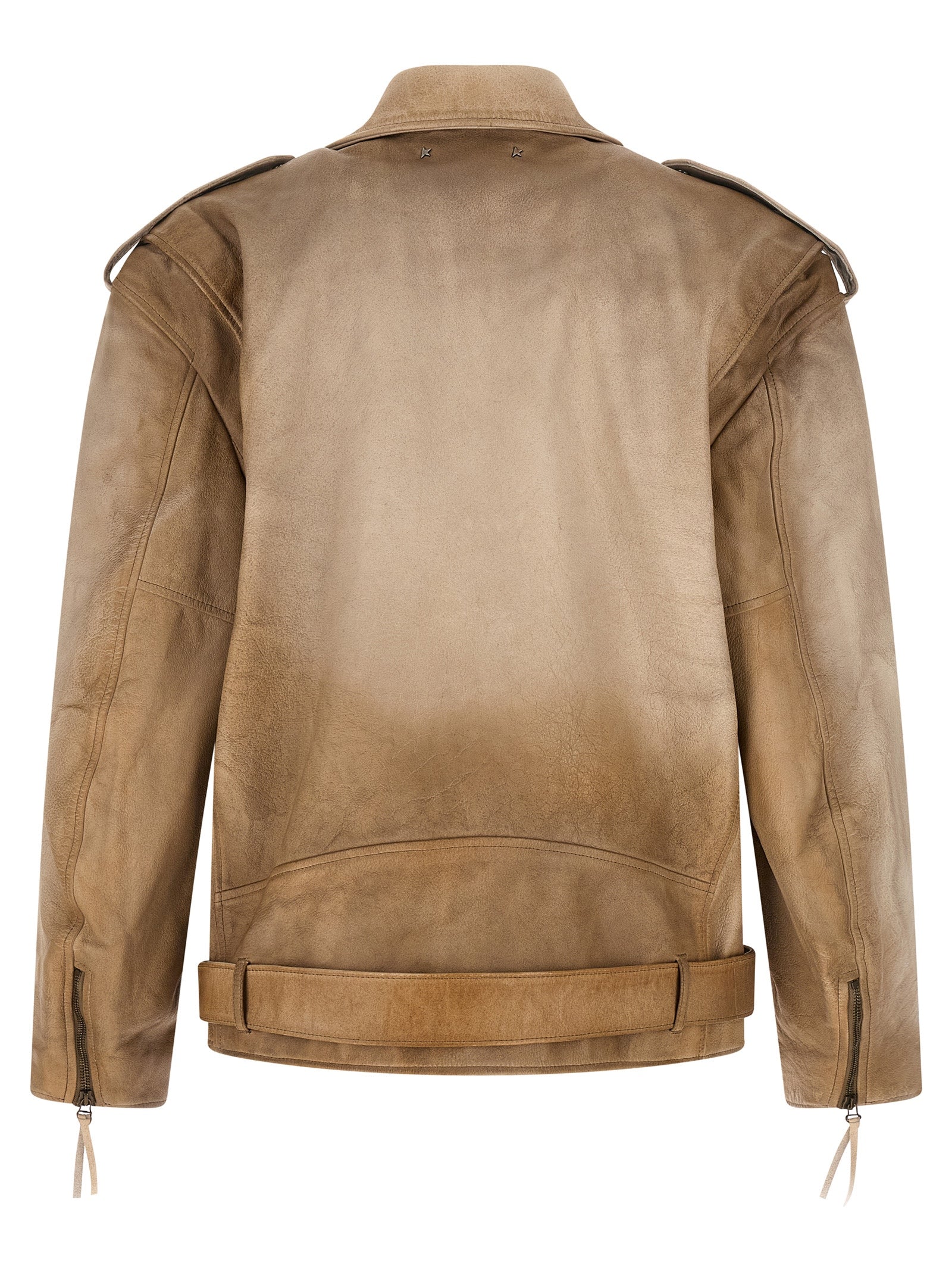 Golden Goose Phoebe Leather Jacket Brown-thumbmail-2