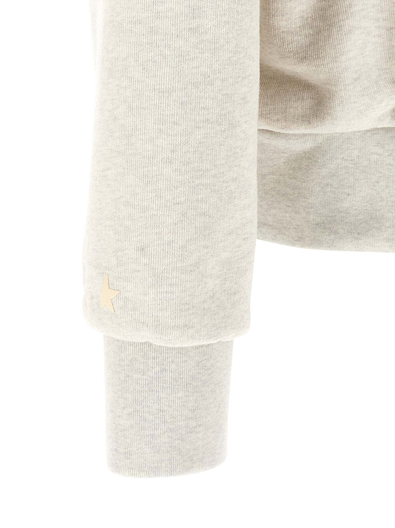 Golden Goose Star Hoodie in grijs mélange, achteraanzicht