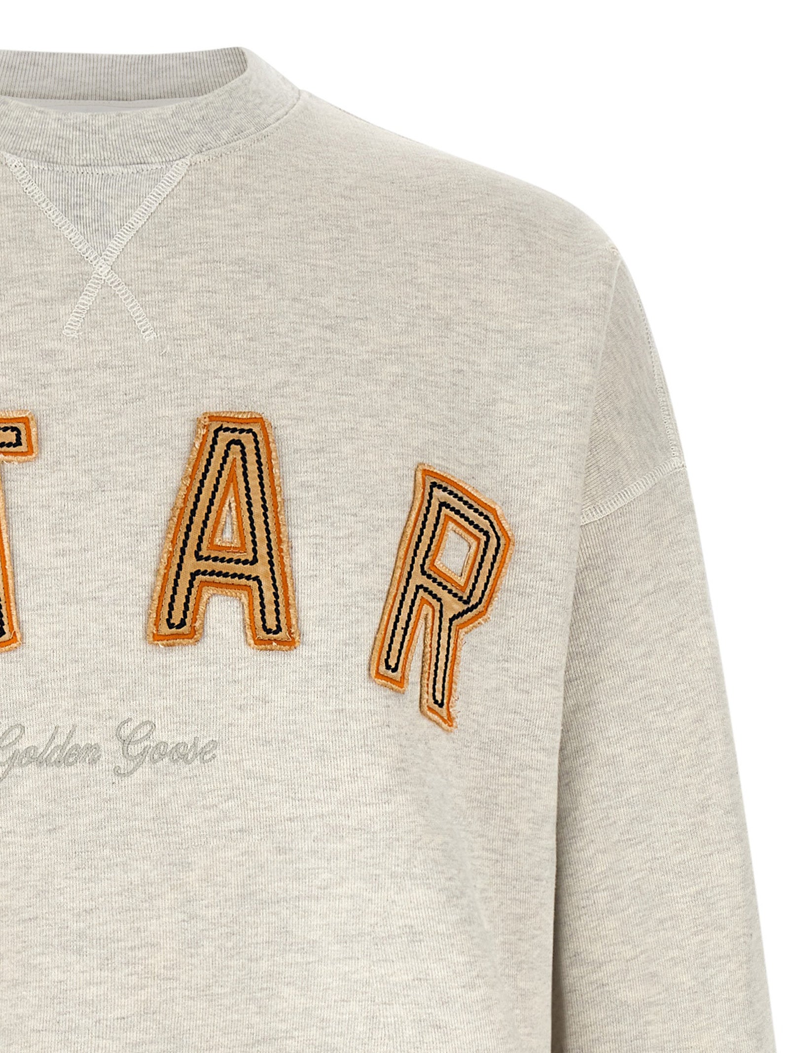 Golden Goose Star Sweatshirt Cotton With 'star' Embroidery-3