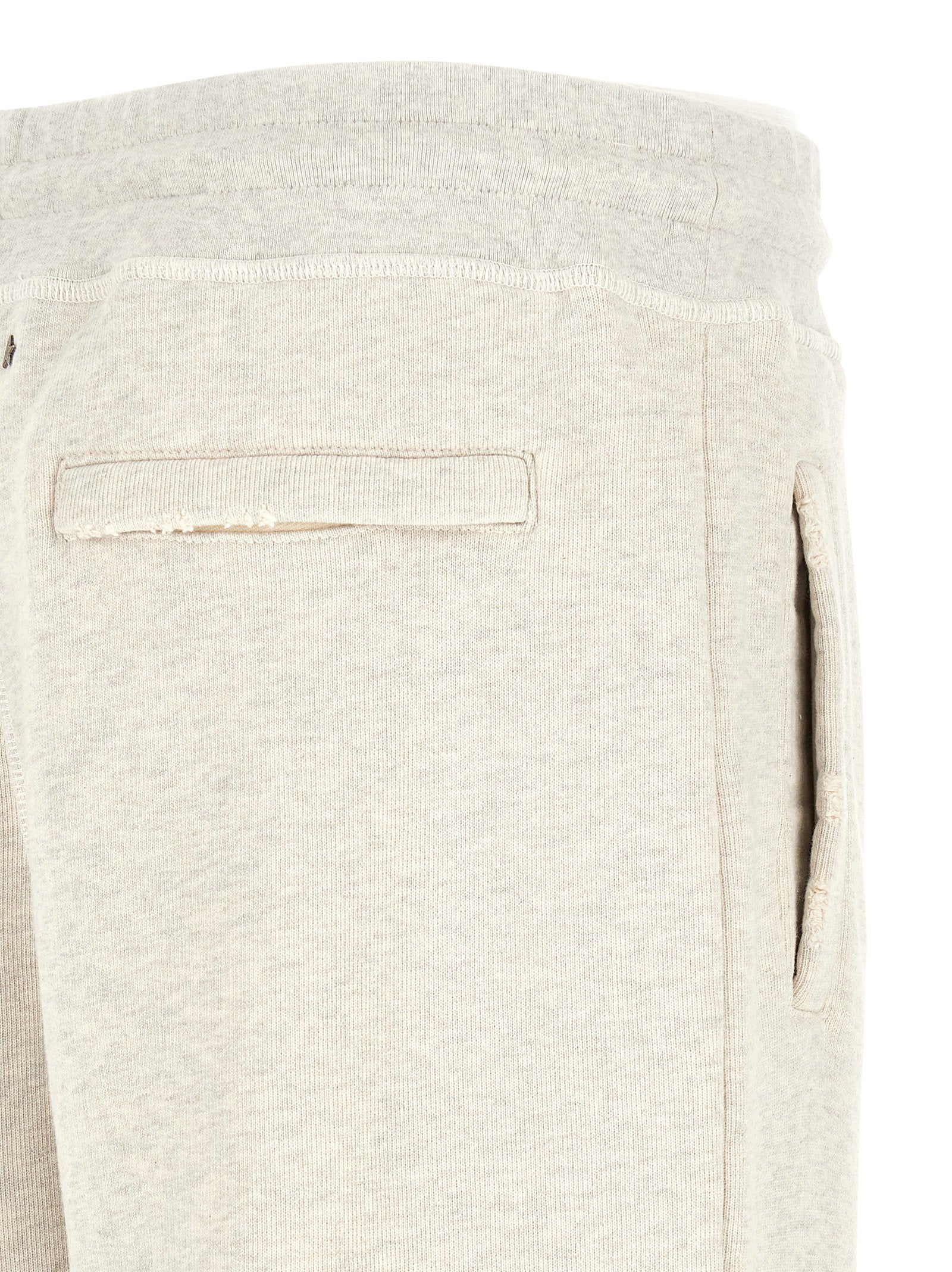 Golden Goose Star joggers grijs - detail van de gerafelde zoom