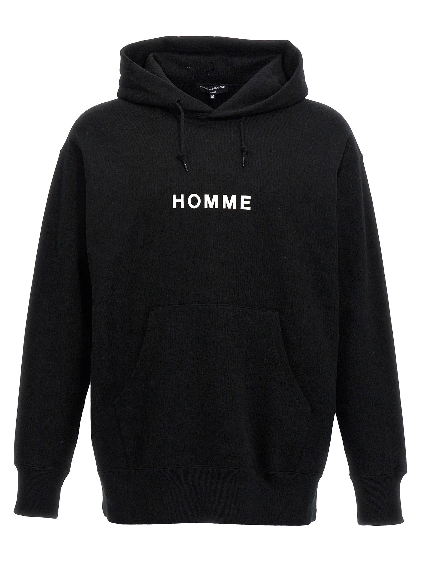 Comme des Garçons Homme Logo Print Hoodie Zwart Topwear Comme Des Garҫons Homme