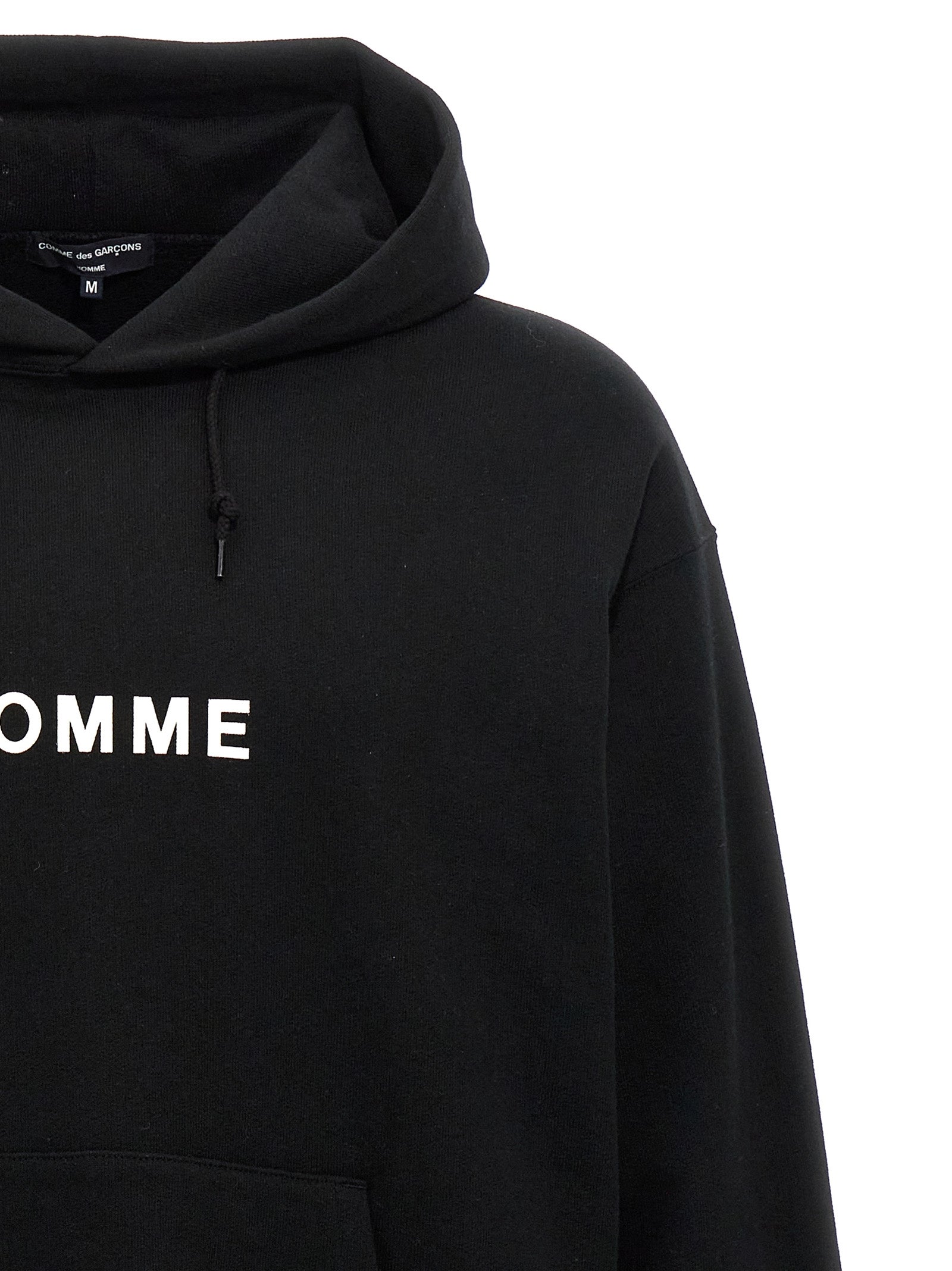 Comme des Garçons Homme Logo Hoodie Black-thumbmail-3
