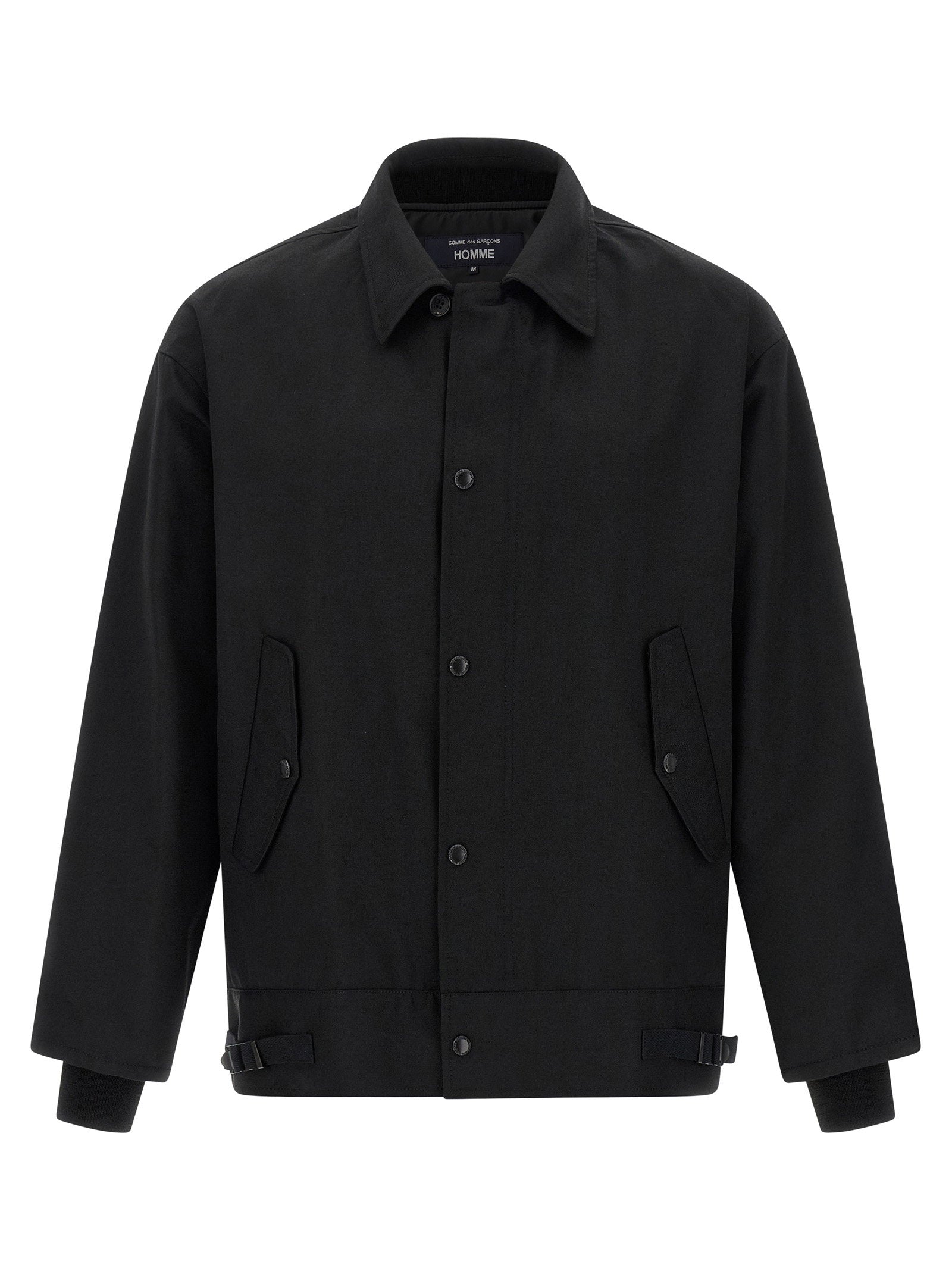 Comme des Garçons Homme Wool Blend Overshirt Black Jackets Comme Des Garҫons Homme